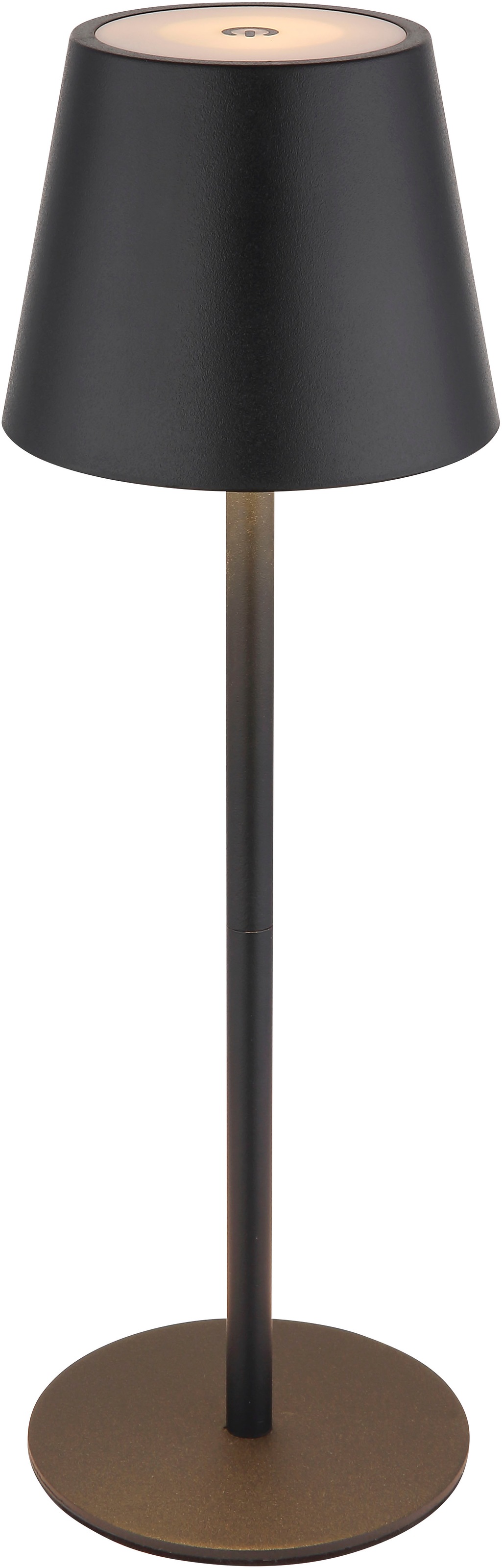 OTTO home LED Tischleuchte »Alennia Akkuleuchte inkl. Flaschenaufsatz« LED-Modul 1 Stk. warmweiß - kaltweiß stufenloser Touchdimmer, Farben fixierbar, USB-C, Akkulampe, CCT