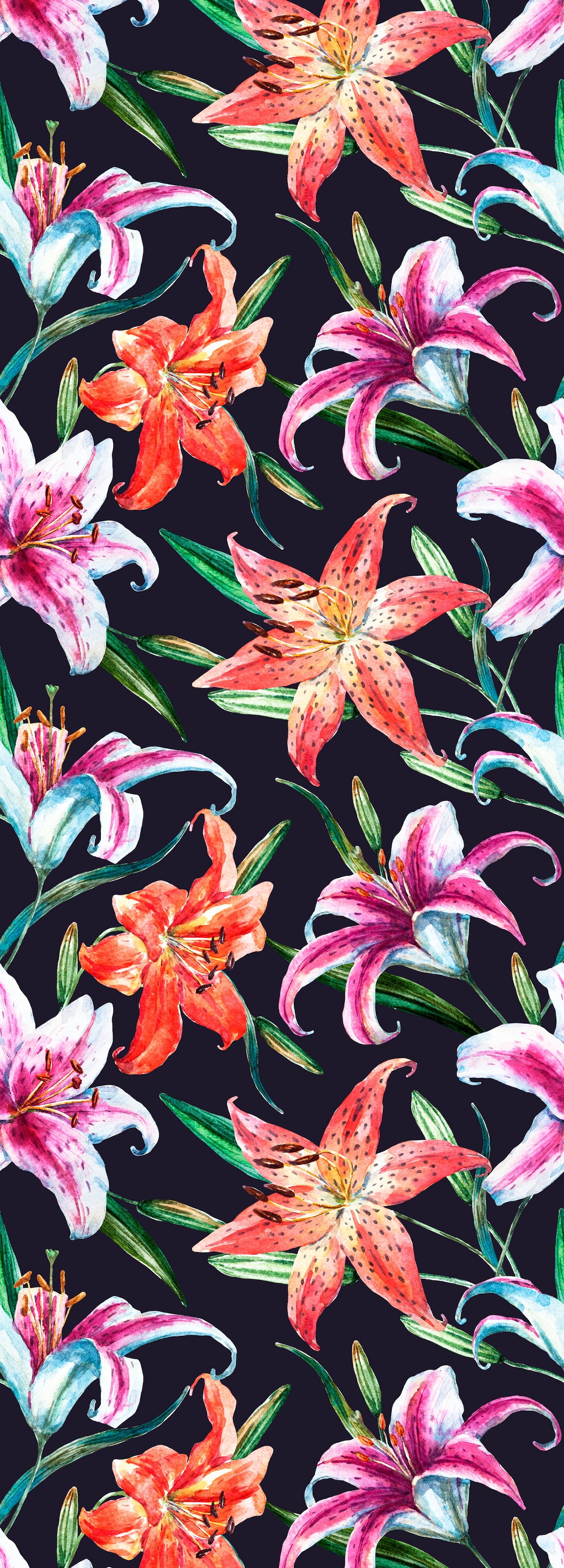 queence Vinyltapete »Julie« Motiv | bedruckt | botanisch | floral | gemustert | natürlich glatt 90x250cm, selbstklebend, kinderleichte Anbringung, , Sticker