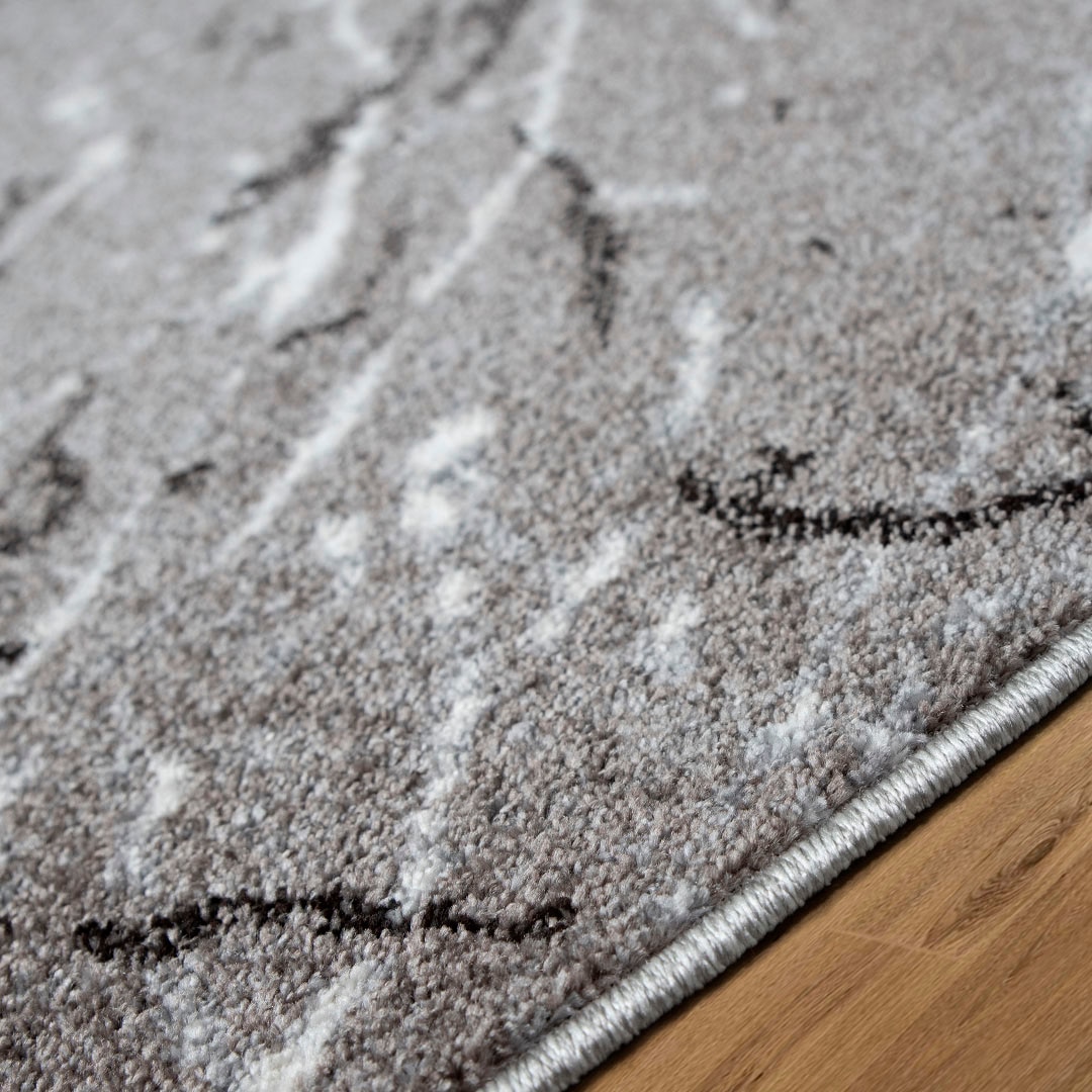 my home Teppich »Tjara«, rechteckig, 9 mm Höhe, Marmor-Design, mit besonders weichem Flor, Kurzflor, dichte Qualität
