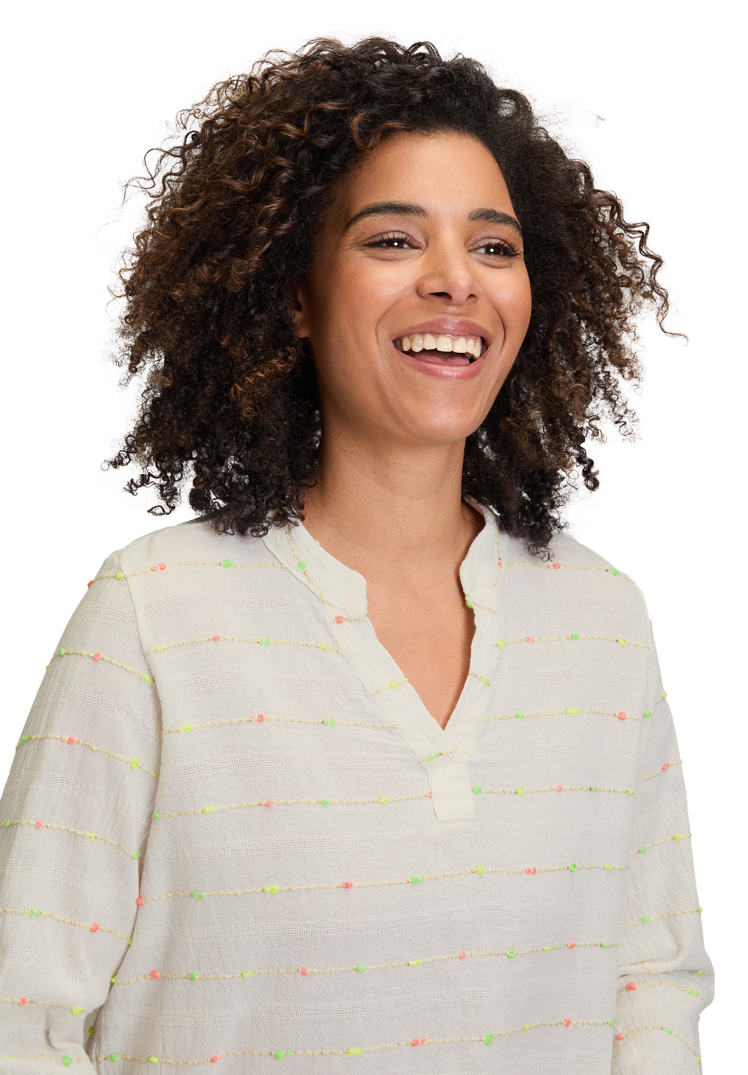 Cartoon Klassische Bluse »Casual-Bluse mit Lurexfaden«