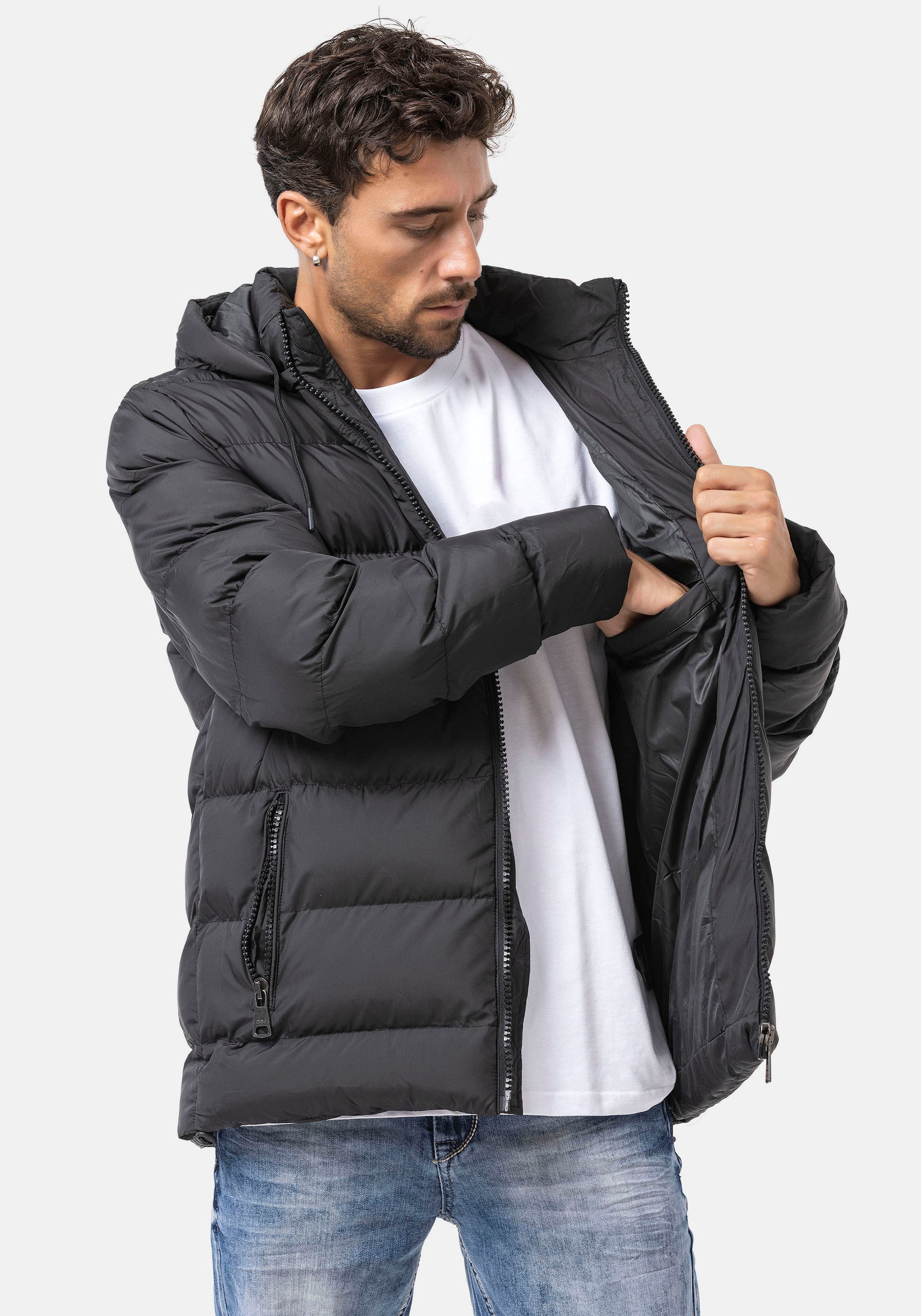 Cipo & Baxx Steppjacke mit Kapuze