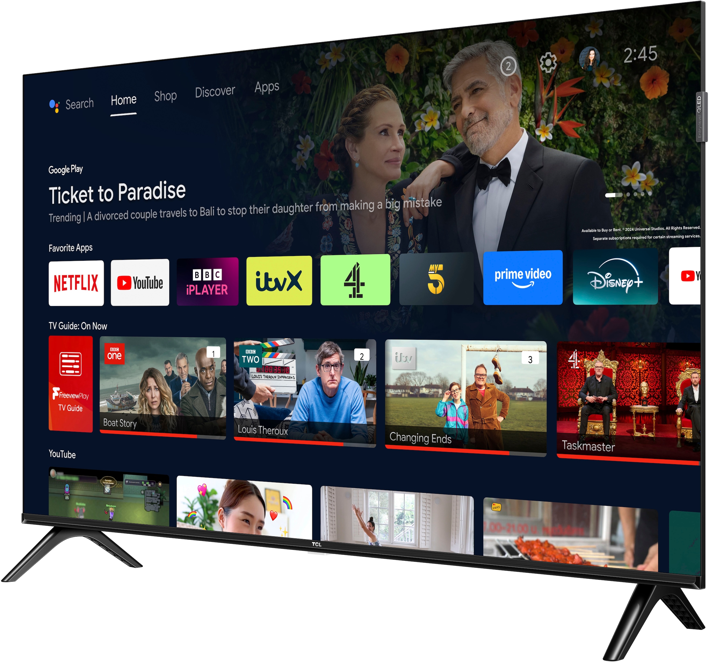 TCL QLED-Fernseher »32V5CX1«, Full HD, Android TV, Android TV, Dolby Audio, Full HD,HDR 10,Slim, Bluetooth, 32 Zoll/81 cm