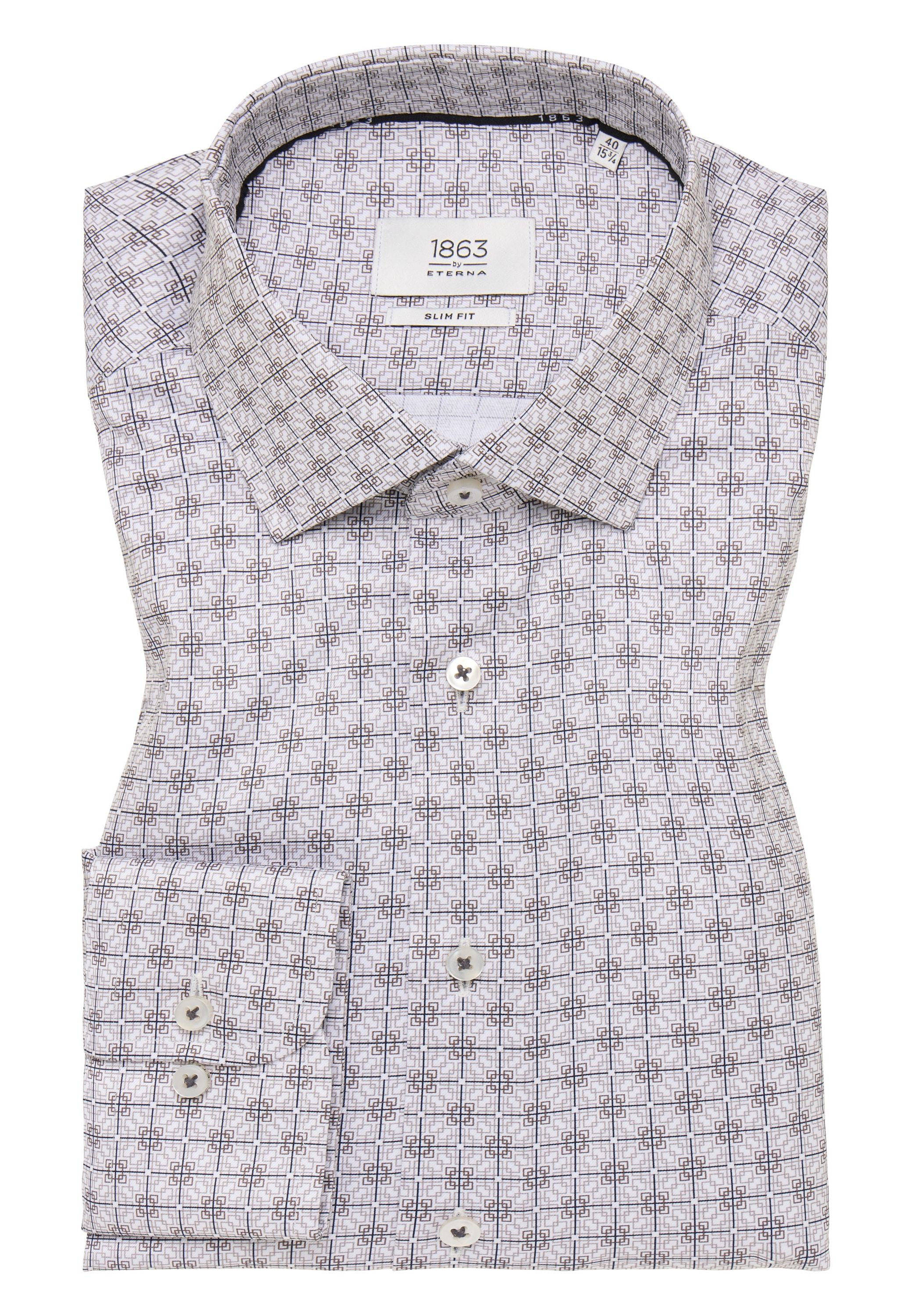 Eterna Langarmhemd »SLIM FIT«, NON IRON (bügelfrei)