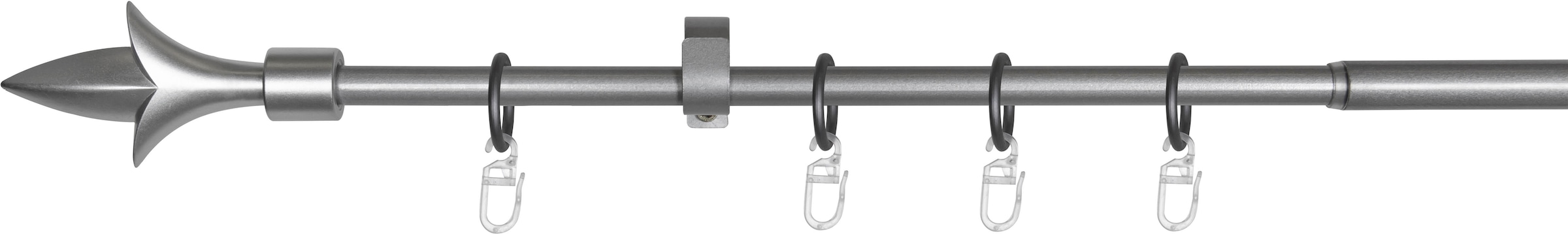 mydeco Gardinenstange »lance«, 1 läufig-läufig, ausziehbar