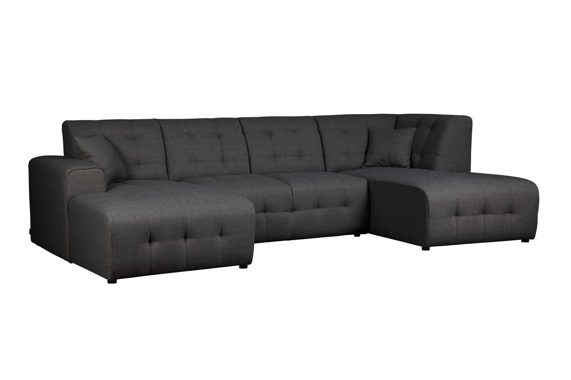 Home affaire Wohnlandschaft »Nosia U-Form«, incl. 2 Zierkissen, mit feiner Steppung