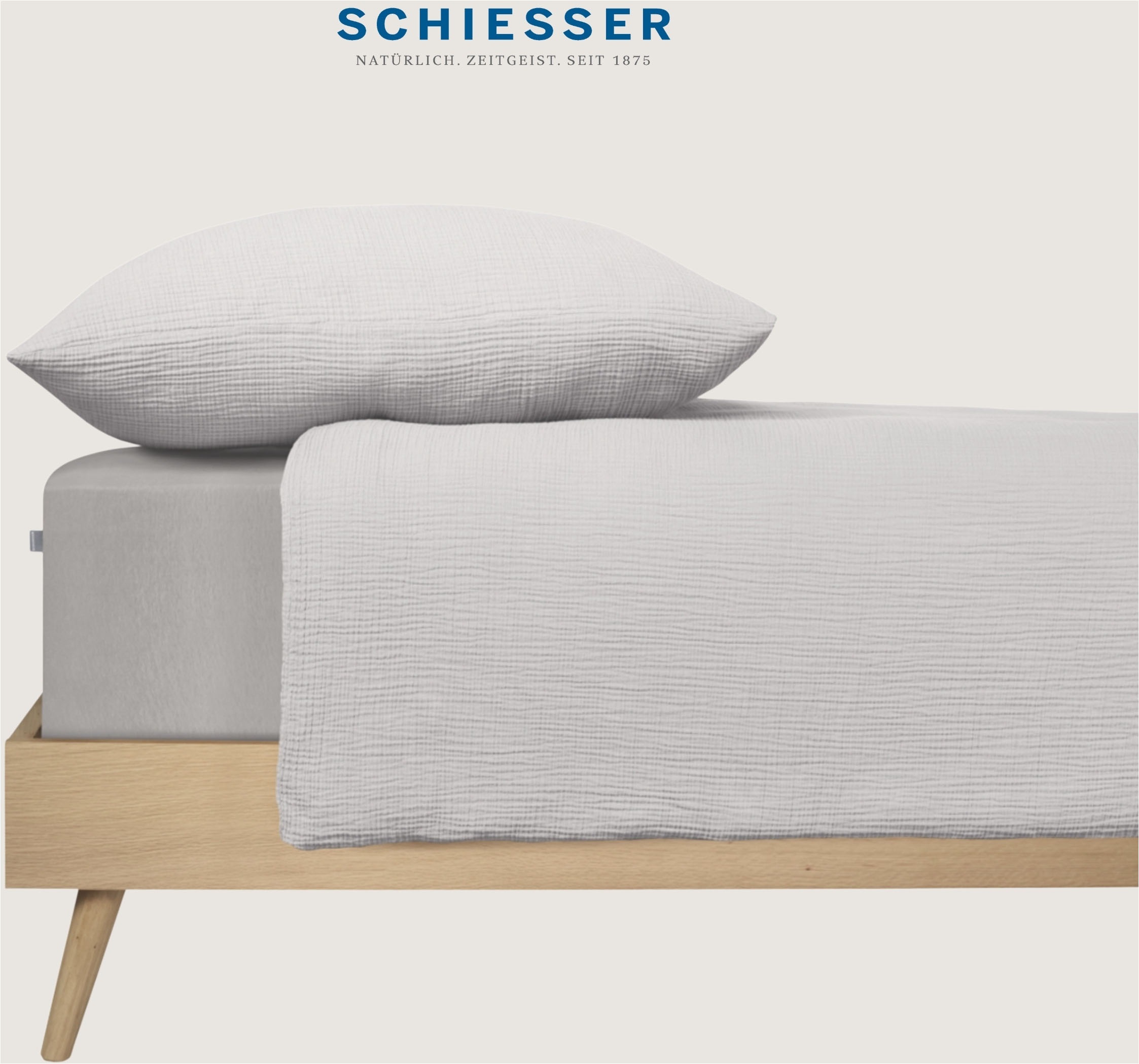 Schiesser Spannbettlaken »Flexi aus 95% Baumwolle und 5% Elastahan in Premium-Qualität«, für hohe Matratzen und Boxspringbetten geeignet, Made in Green