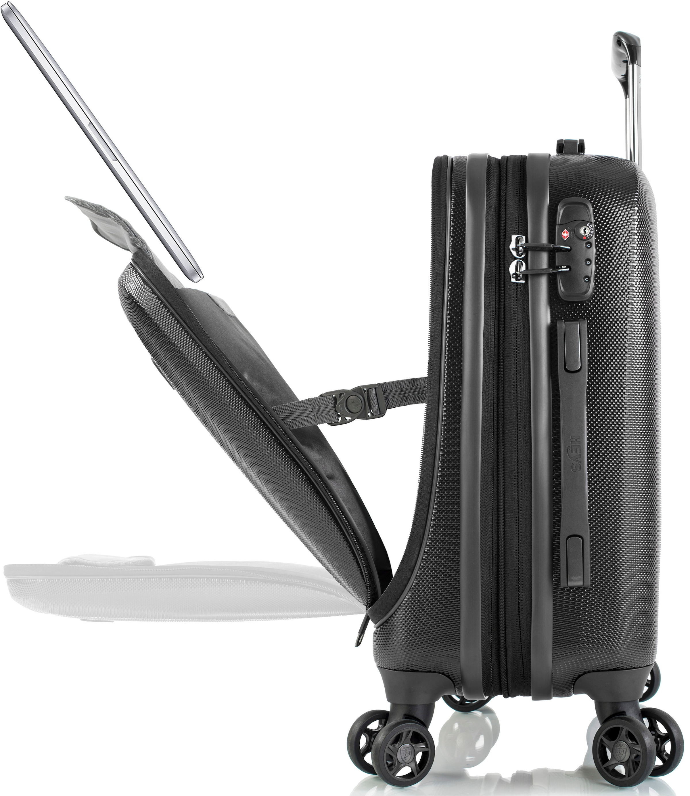 Heys Hartschalen-Trolley »Vantage Smart Access, 53 cm«, 4 Rollen, mit  Frontzugangsfach; mit gepolsterter Laptoptasche bestellen | UNIVERSAL