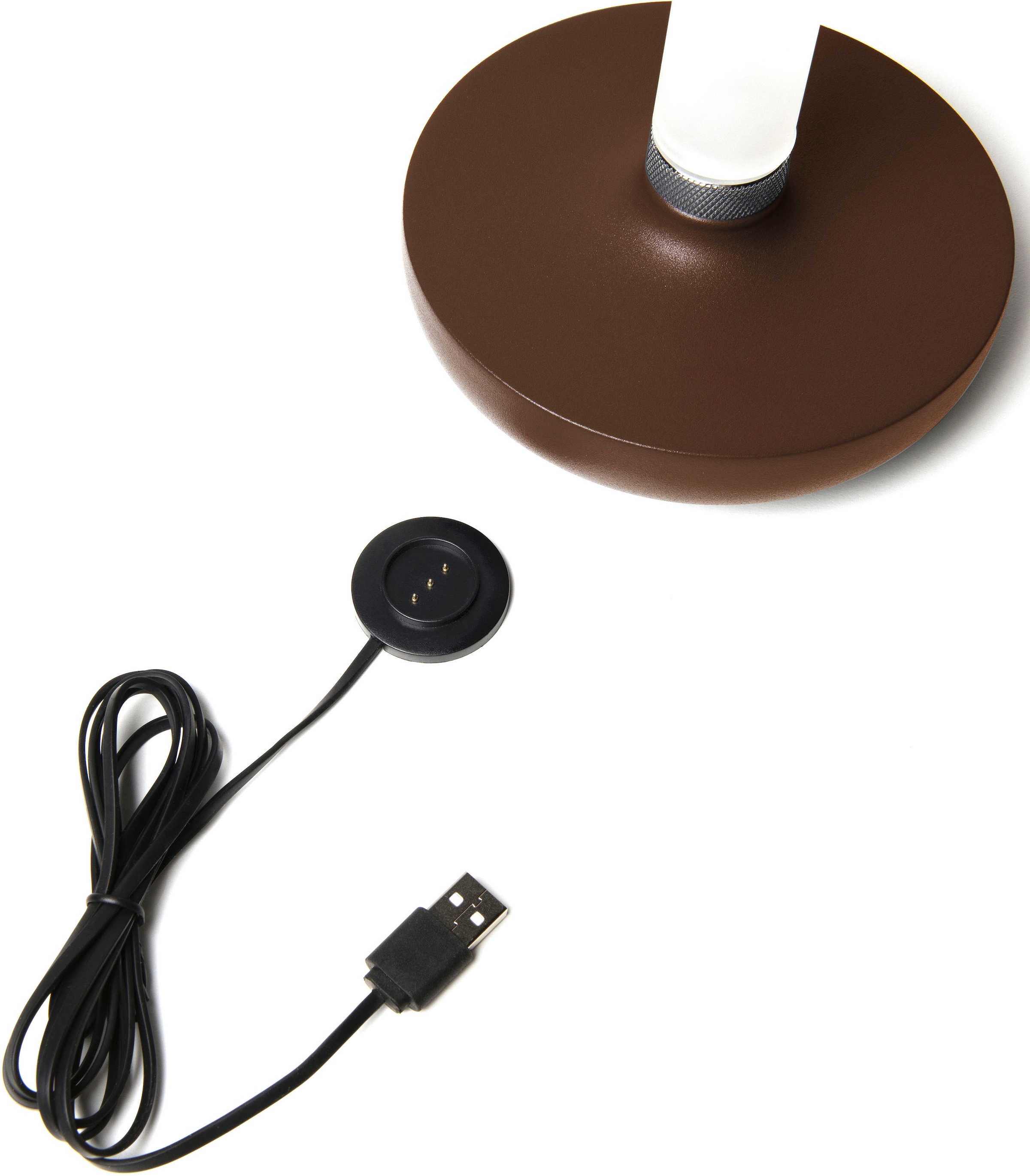 KONSTSMIDE LED Tischleuchte »Biarritz«, Leuchtmittel LED-Modul | LED fest integriert, Biarritz USB-Tischleuchte, 1800/2700/4000K, dimmbar