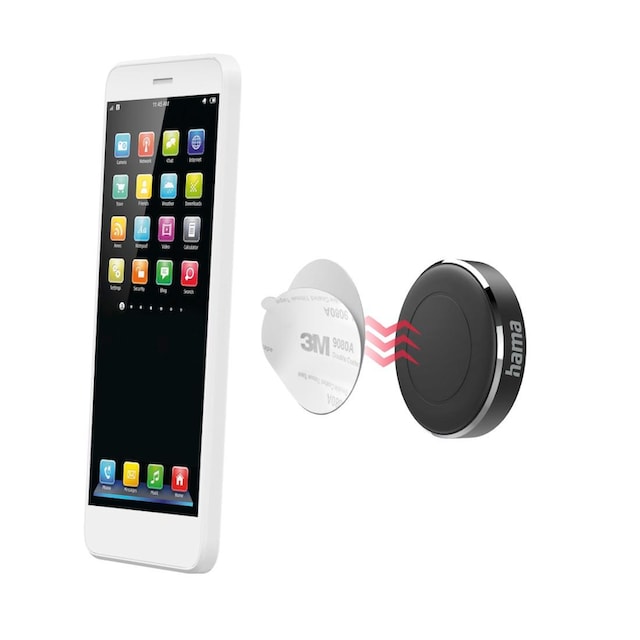 Hama Smartphone-Halterung »Auto Handyhalterung Magnet für Armaturenbrett,  360 ° drehbar« ➥ 3 Jahre XXL Garantie
