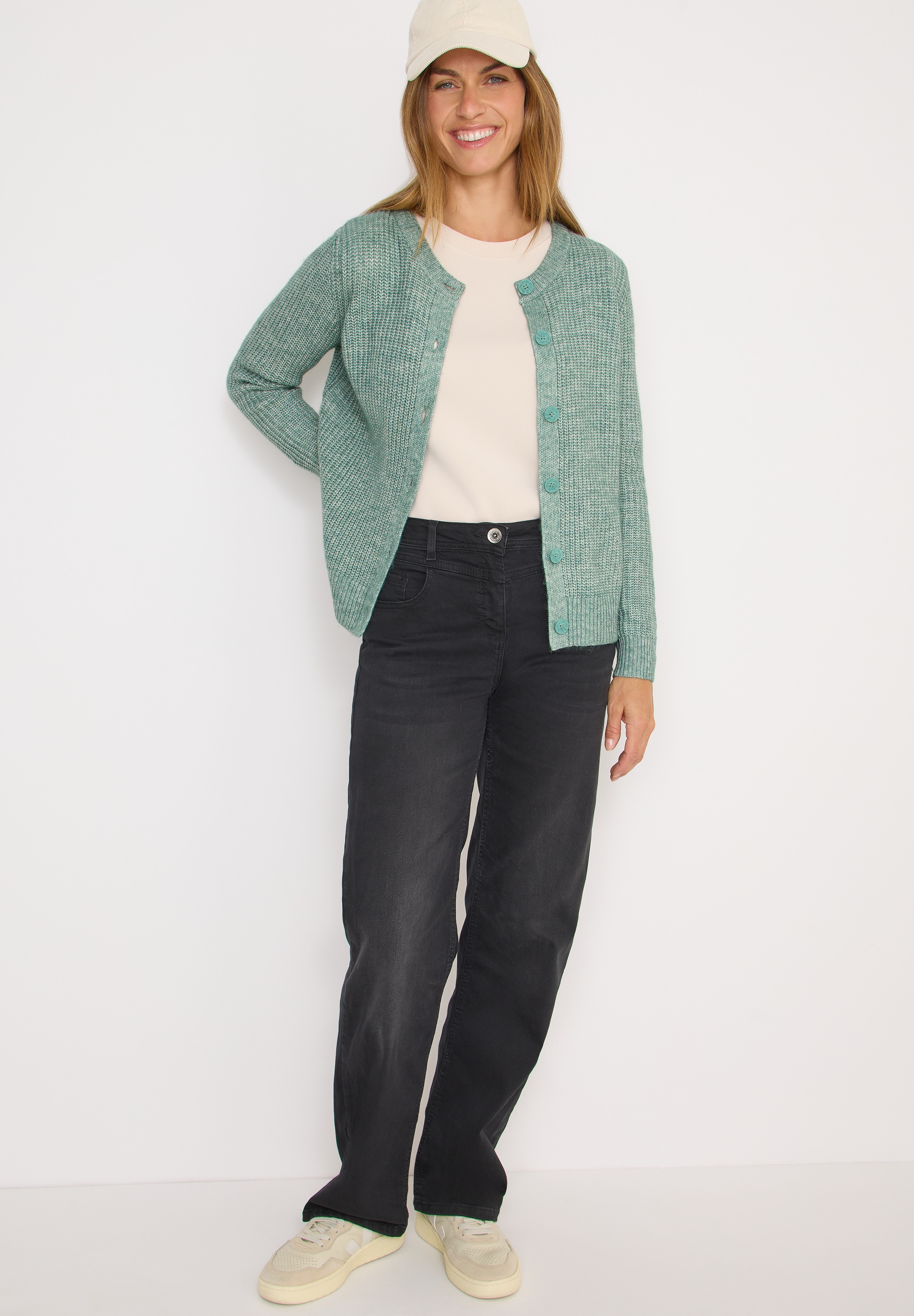 Cecil Cardigan, mit Rippbündchen