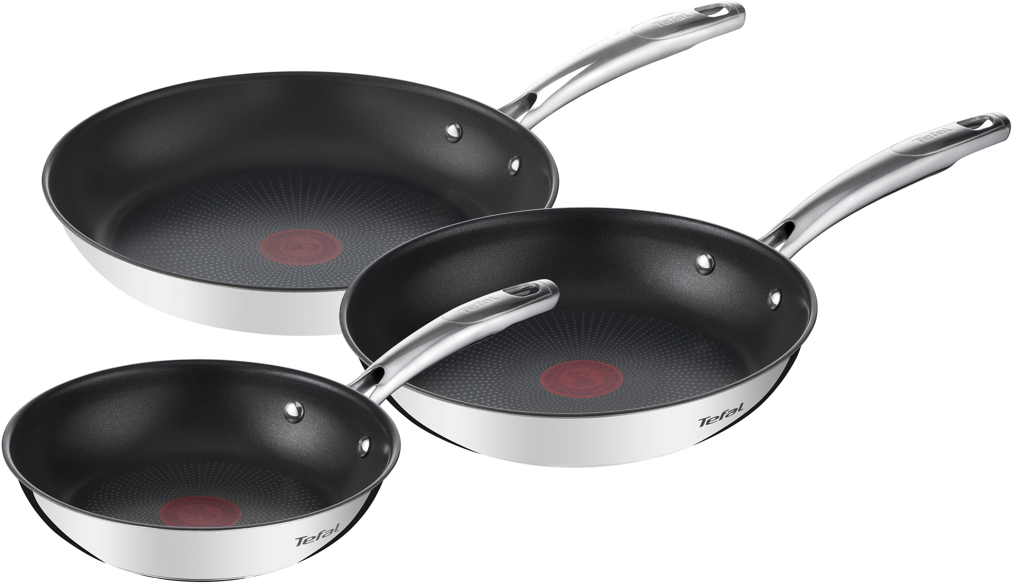 Pfannen-Set »Duetto+ G732S3«, Edelstahl, (Set, 3 tlg.), Premium Edelstahl,...
