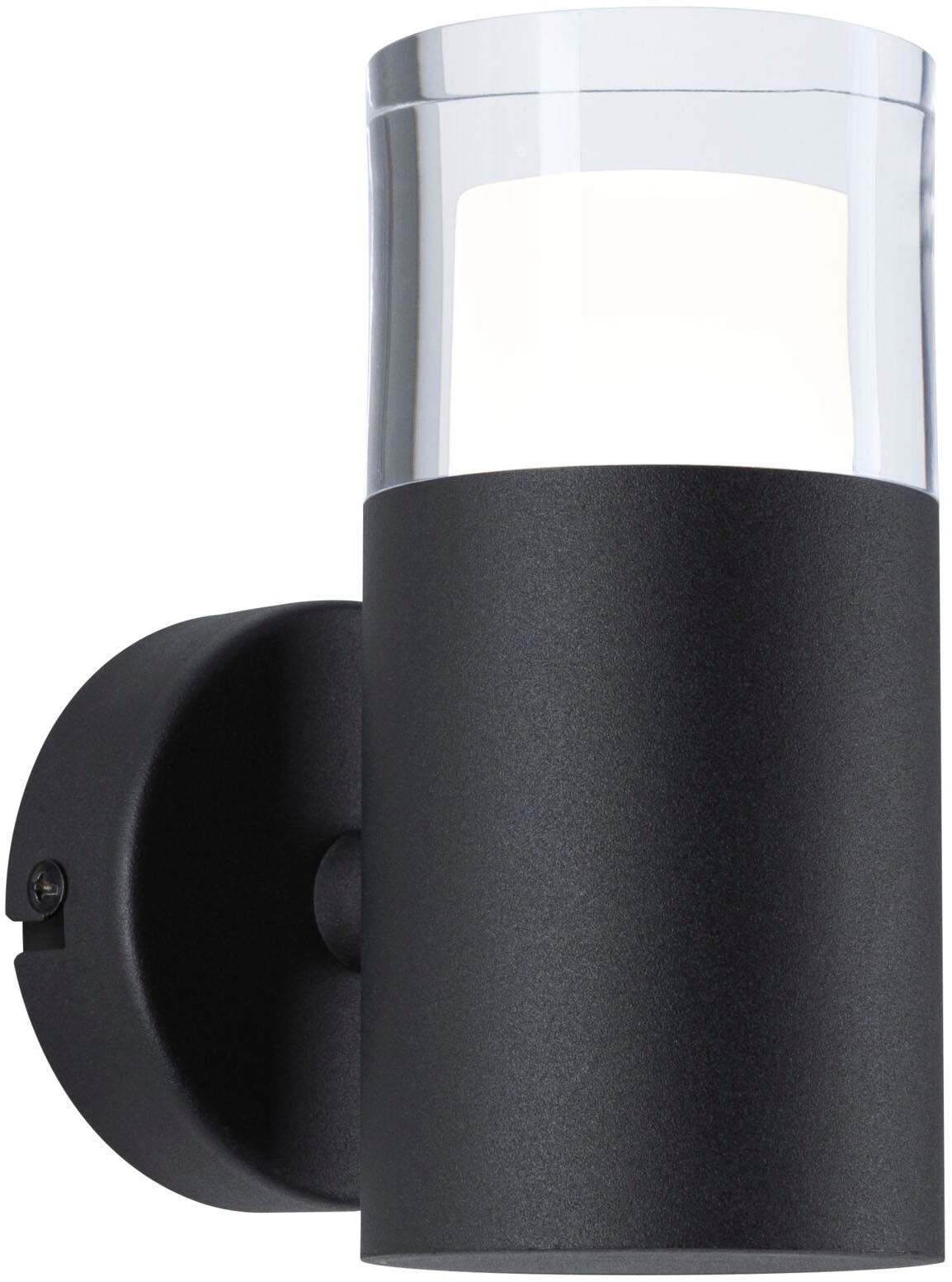 Paulmann Wandleuchte »Selection Bathroom Wand-/Deckenleuchte Kame IP44 Signalschwarz« 1 Stk. Warmweiß