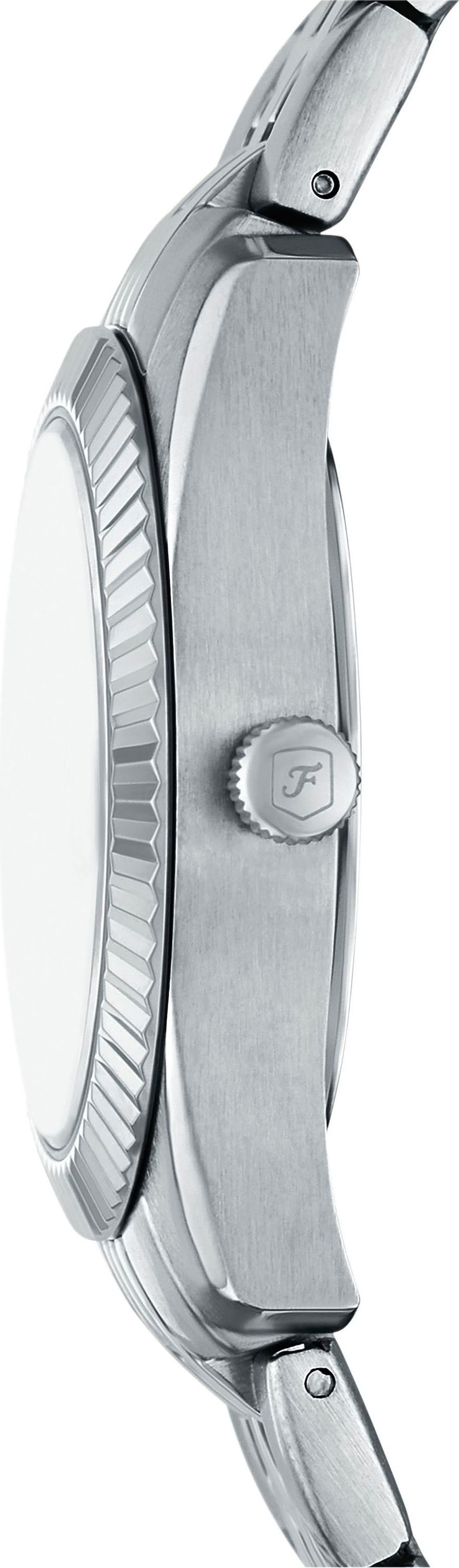 Fossil Quarzuhr »SCARLETTE MINI«, Armbanduhr, Damenuhr, Edelstahlarmband, analog, Tag, Glassteine
