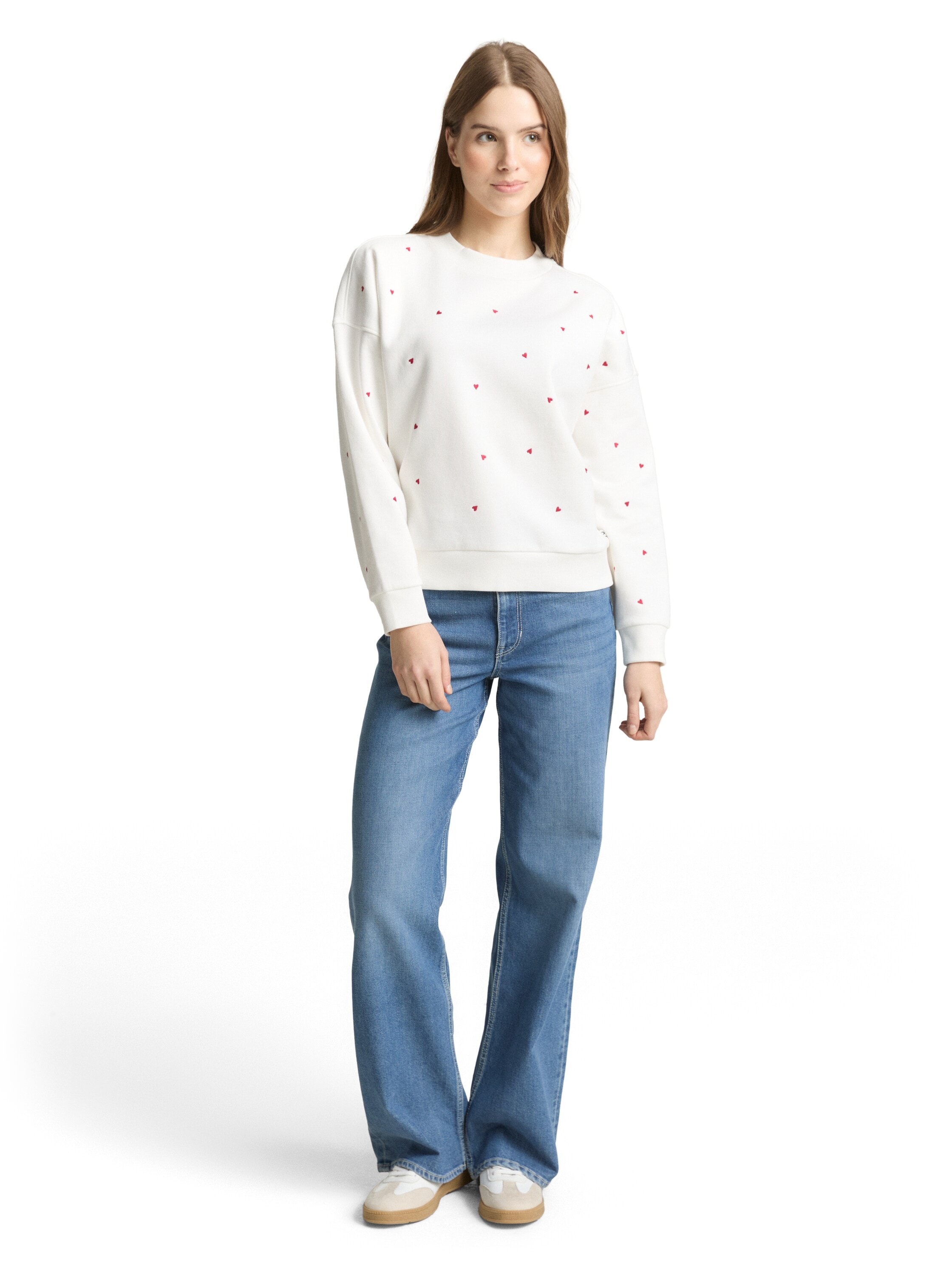 TOM TAILOR Denim Sweatshirt , mit All-Over Print

