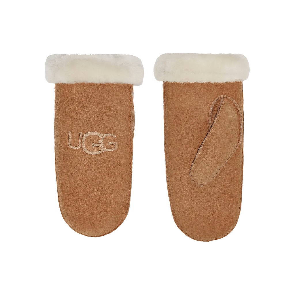 UGG Lederhandschuhe »W SHEARLING UGG EMBROIDER MITTEN«