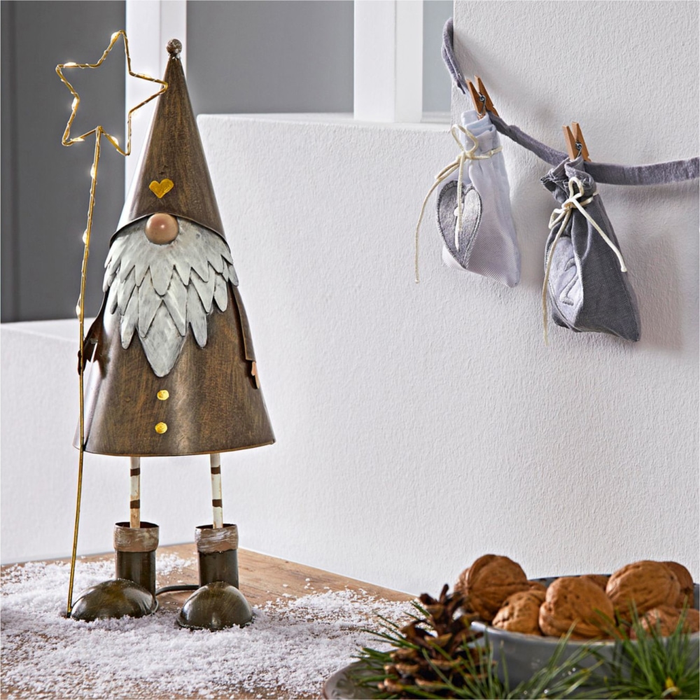 Schneider LED Weihnachtsdeko 3 aus mit mit Jahren 10 10 | XXL Mini-LEDs, online kaufen flammig-flammig, »Wichtel«, warmweißen Dekofigur Garantie Metall