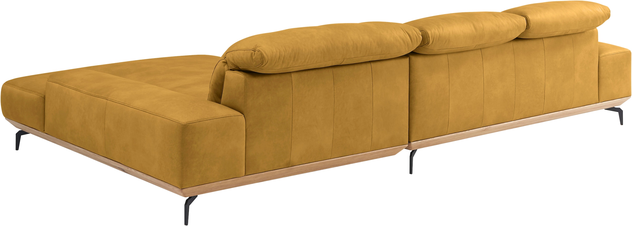 Musterring Wohnlandschaft »MR 2490«, Fuß schwarz, Sitzhöhe 48cm, wahlweise mit Funktionen, Maße 342x207 cm