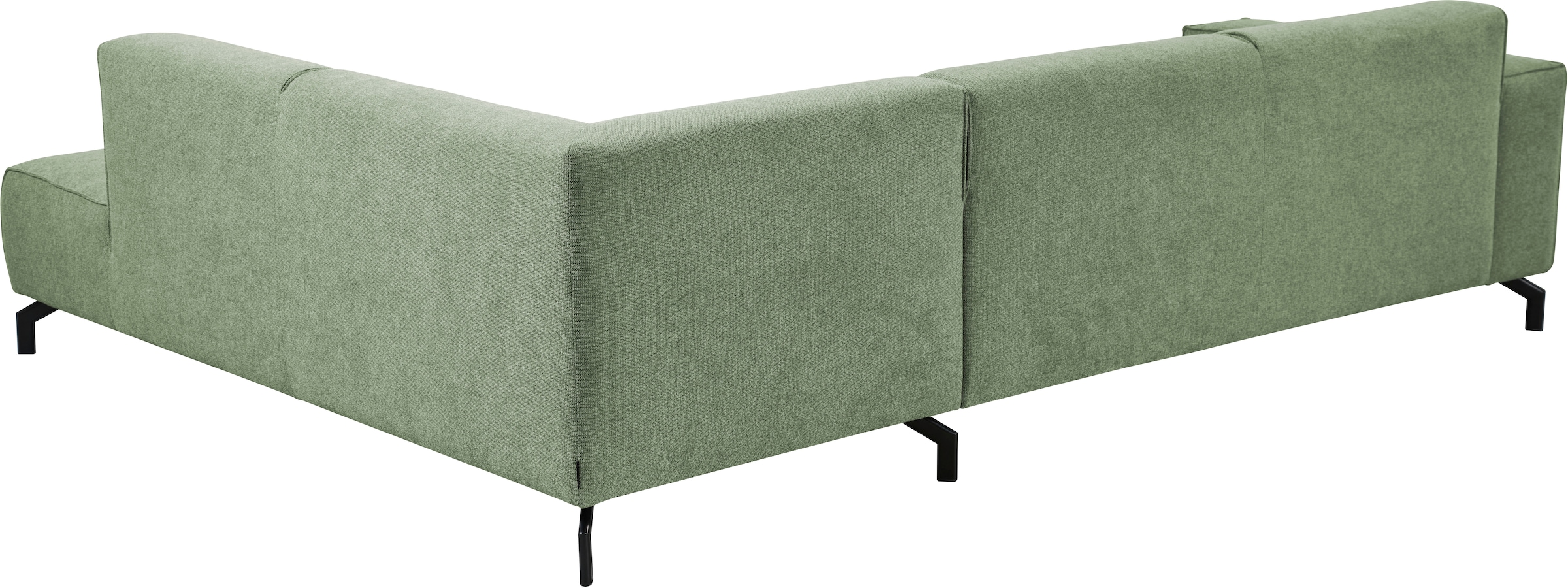 Places of Style Ecksofa Lorcan, in Lederoptik oder Strukturstoff lieferbar
