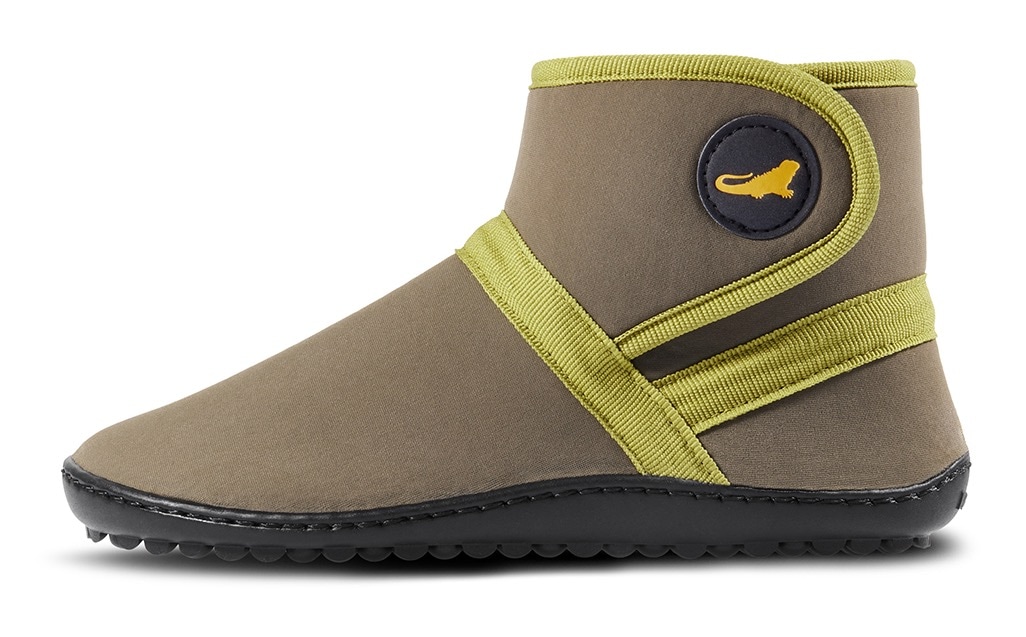 Leguano Barfußschuh »LEGUANITO THERMO«  , Klettschuh, Kinderschuh, Boots mit wasserabweisender TEX-Ausstattung