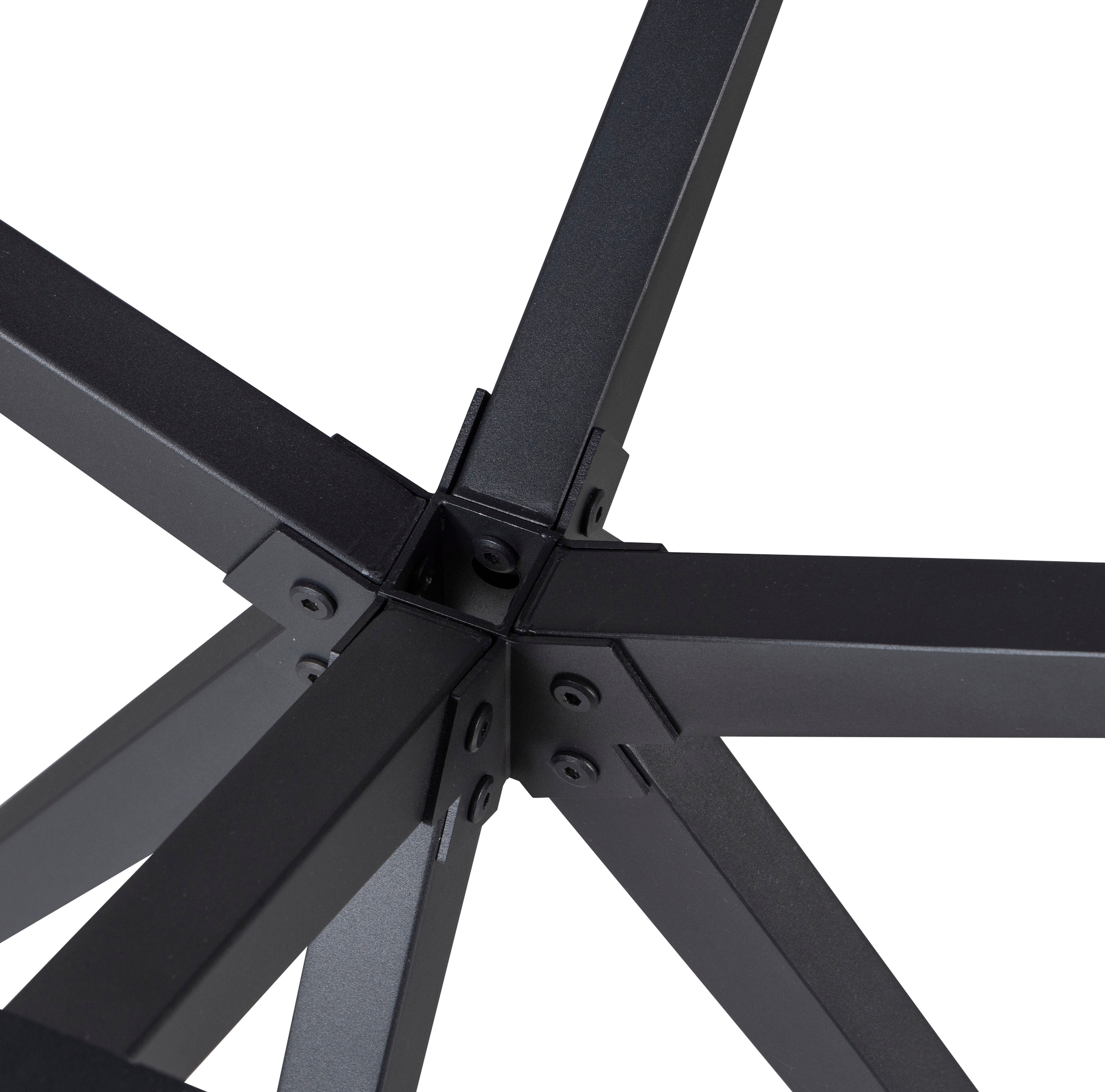 WOOOD Tischbein »Tablo Holland aus Metall mit Pulverbeschichtung Ø 80 x H 72 cm« Kreuzgestell Ø 3,5 cm, Tragkraft 120 kg, einfach zu montieren