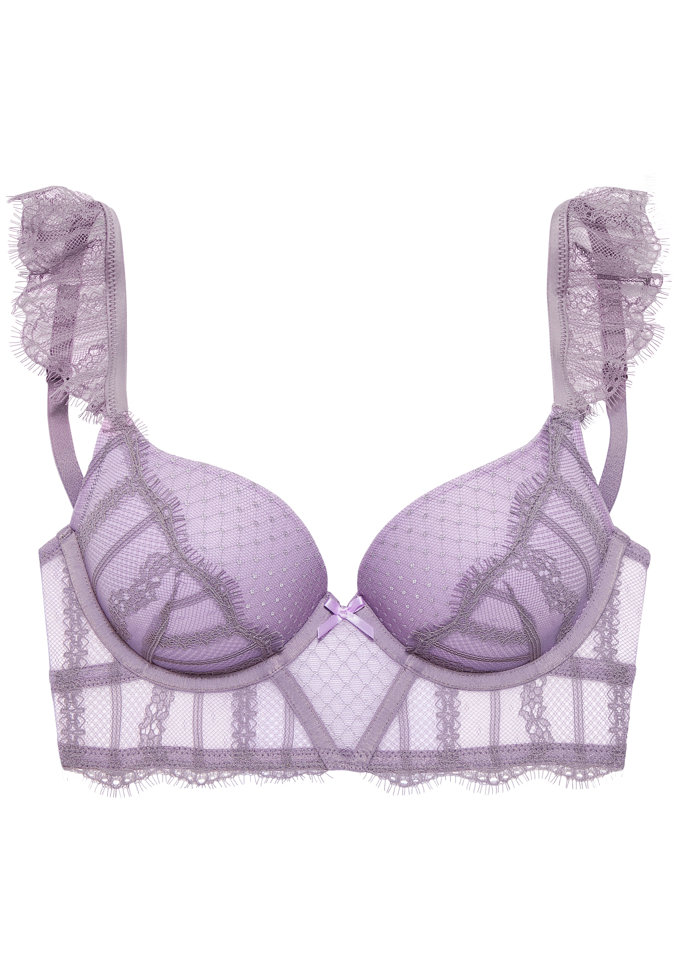 LASCANA Push-up-BH », BH mit Bügel, Super-Push-up-BH, Longline BH, Spitzen-BH« als Dessous-Set kombinierbar, sexy Unterwäsche, sexy Dessous