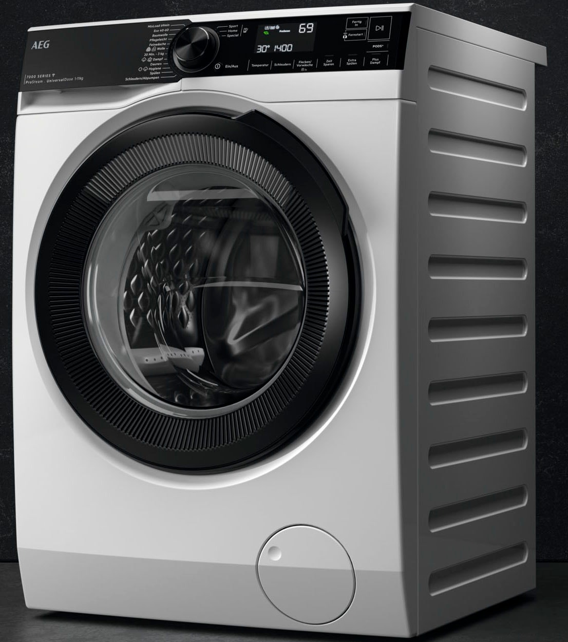AEG Waschmaschine 7000 »LR7EW75610 914505106«, 11 kg, 1600 U/min, UniversalDose: löst PODS®/Caps 60 % schneller auf für beste Reingung
