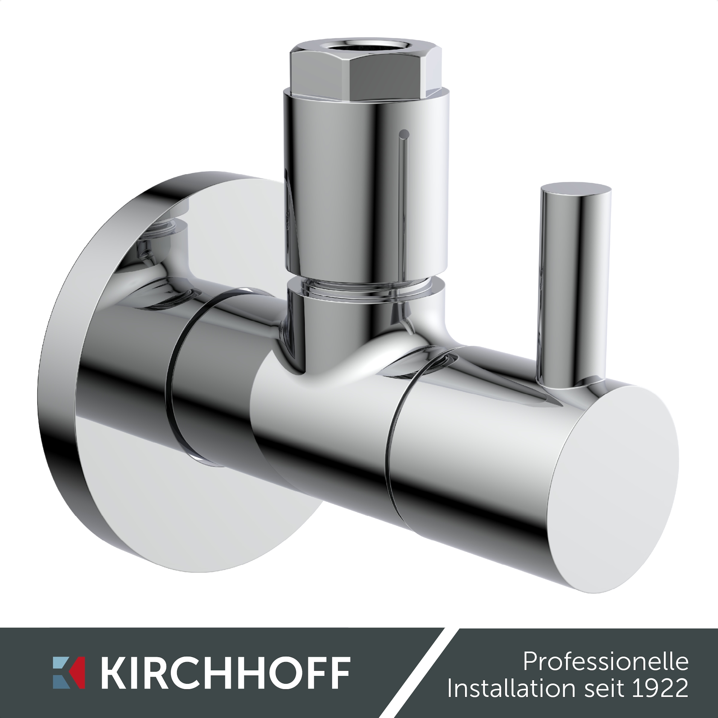 Kirchhoff Eckventil, Universal Eckventil mit Schnellverschluss, ½“