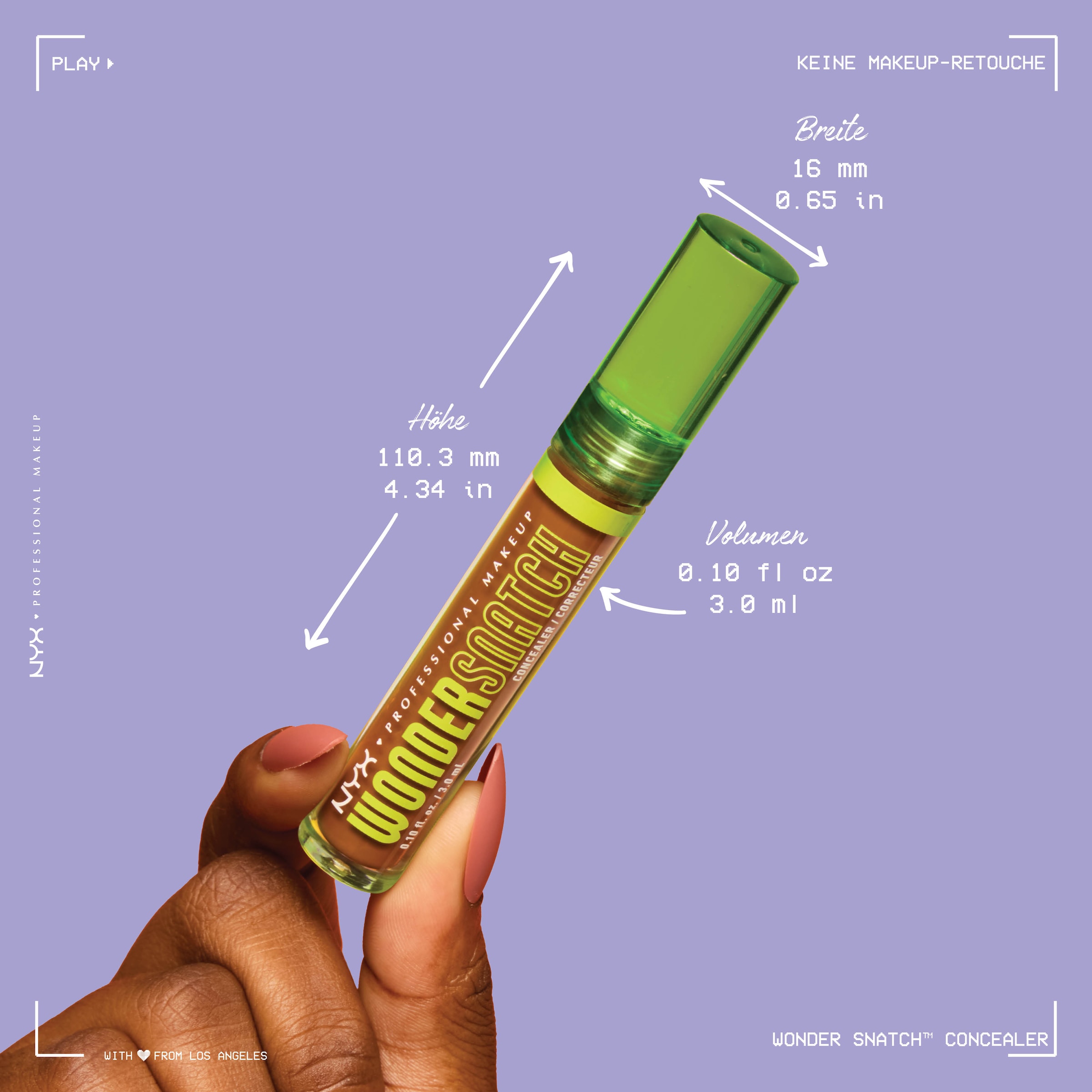 NYX PROFESSIONAL MAKEUP Concealer »Wonder Snatch Concealer« kaschiert Augenringe und Unreinheiten, deckt bis zu 24 Stunden