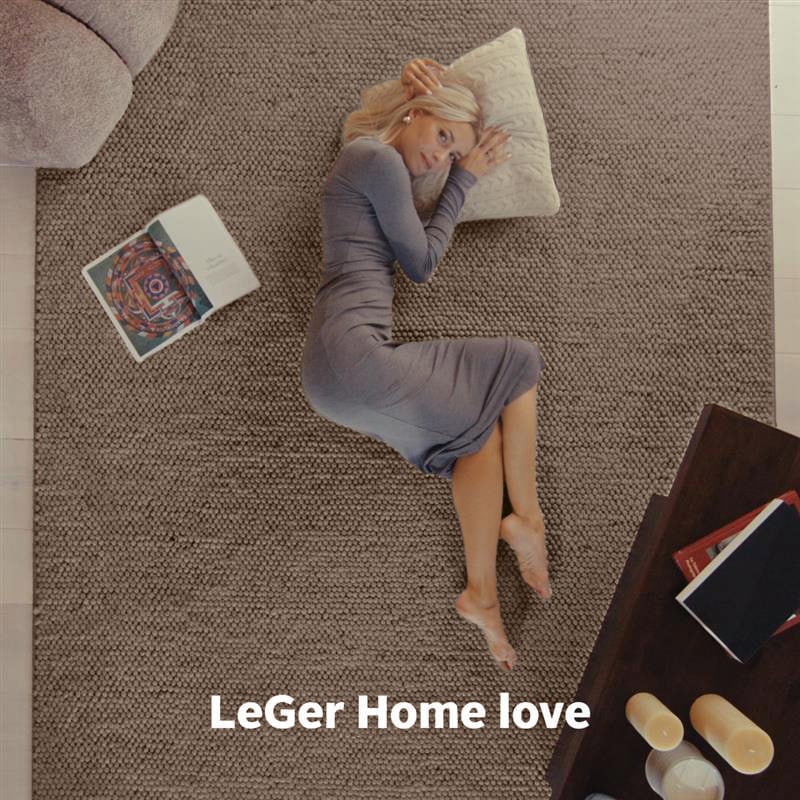 LeGer Home by Lena Gercke Wollteppich »Ainhoa, handgewebt, Wolle« rechteckig 12 mm Höhe einfarbig, Wolle, Teppich, Wohnzimmer, Schlafzimmer, Esszimmer
