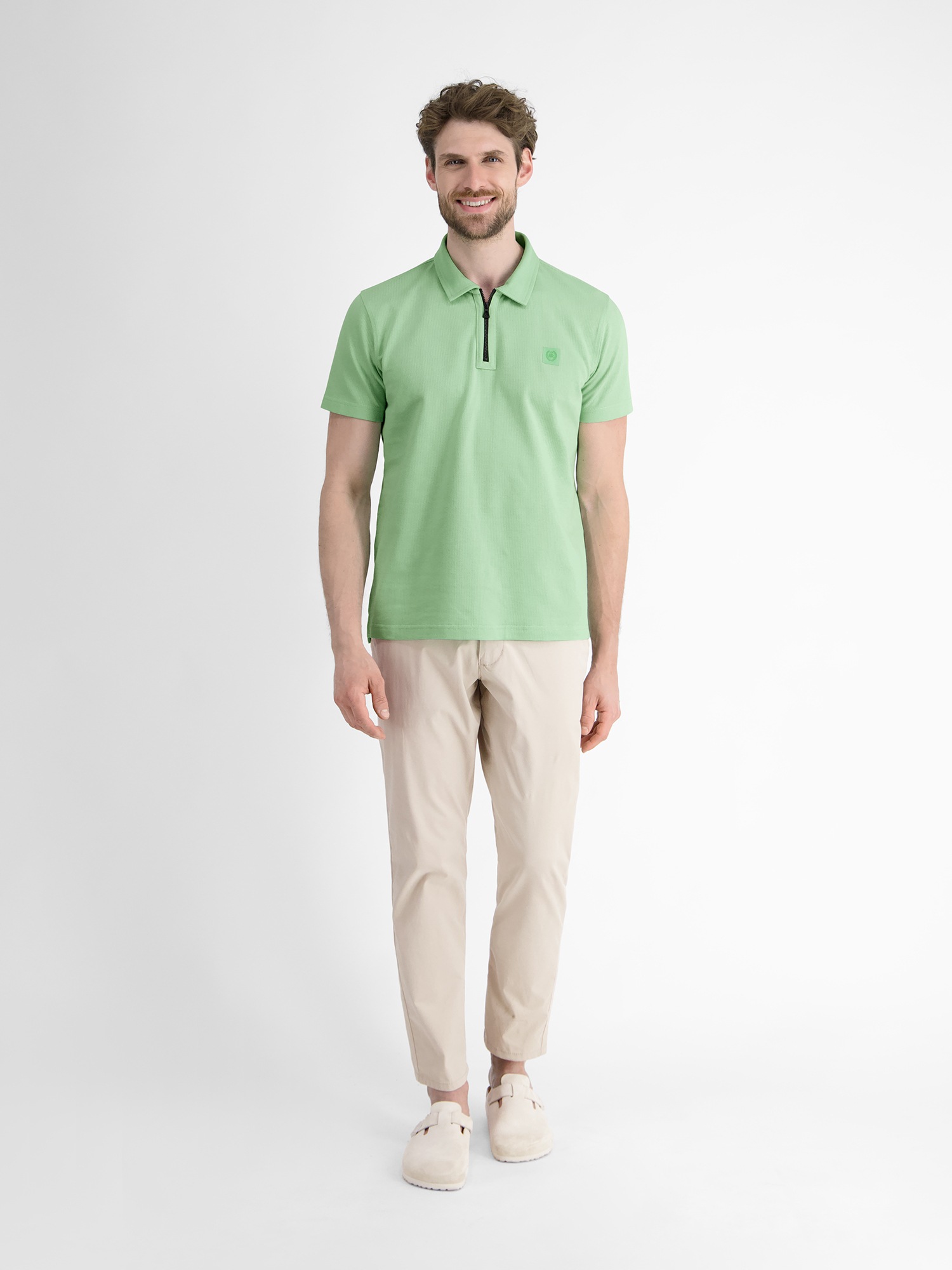 LERROS Poloshirt »LERROS Herren Poloshirt mit Reißverschlusskragen«