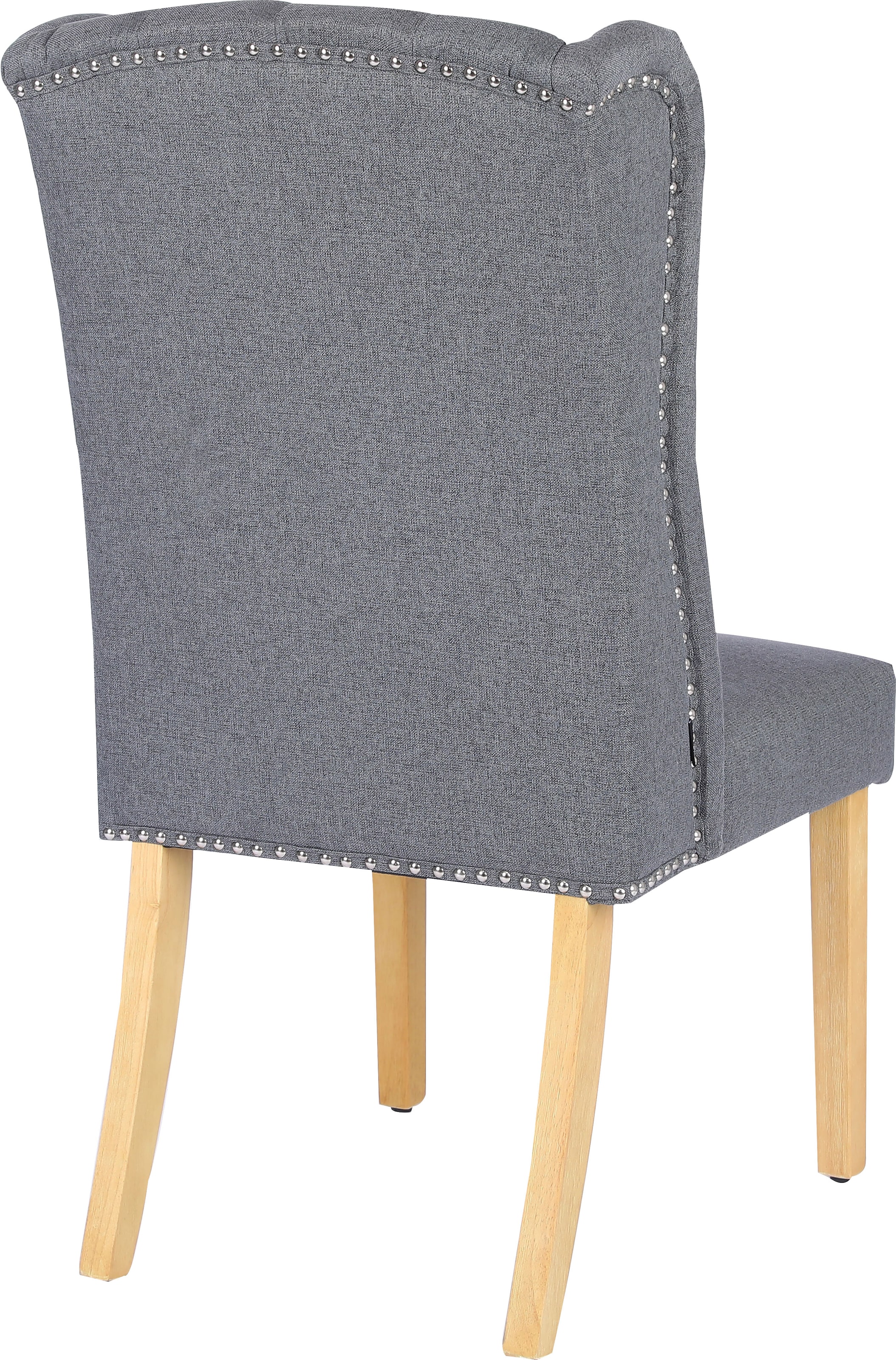 Home affaire Esszimmerstuhl »Liao, 2er-Set«, (Set), pflegeleichter Webstoff Bezug, Knopfheftung, Sitzhöhe ca. 50 cm