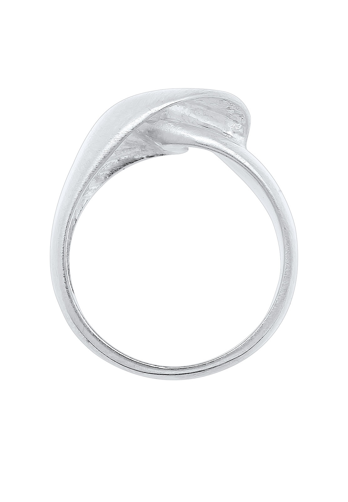 Elli Silberring »Ring Bandring Wellen Organic Geo Matt Knoten 925 Silber«