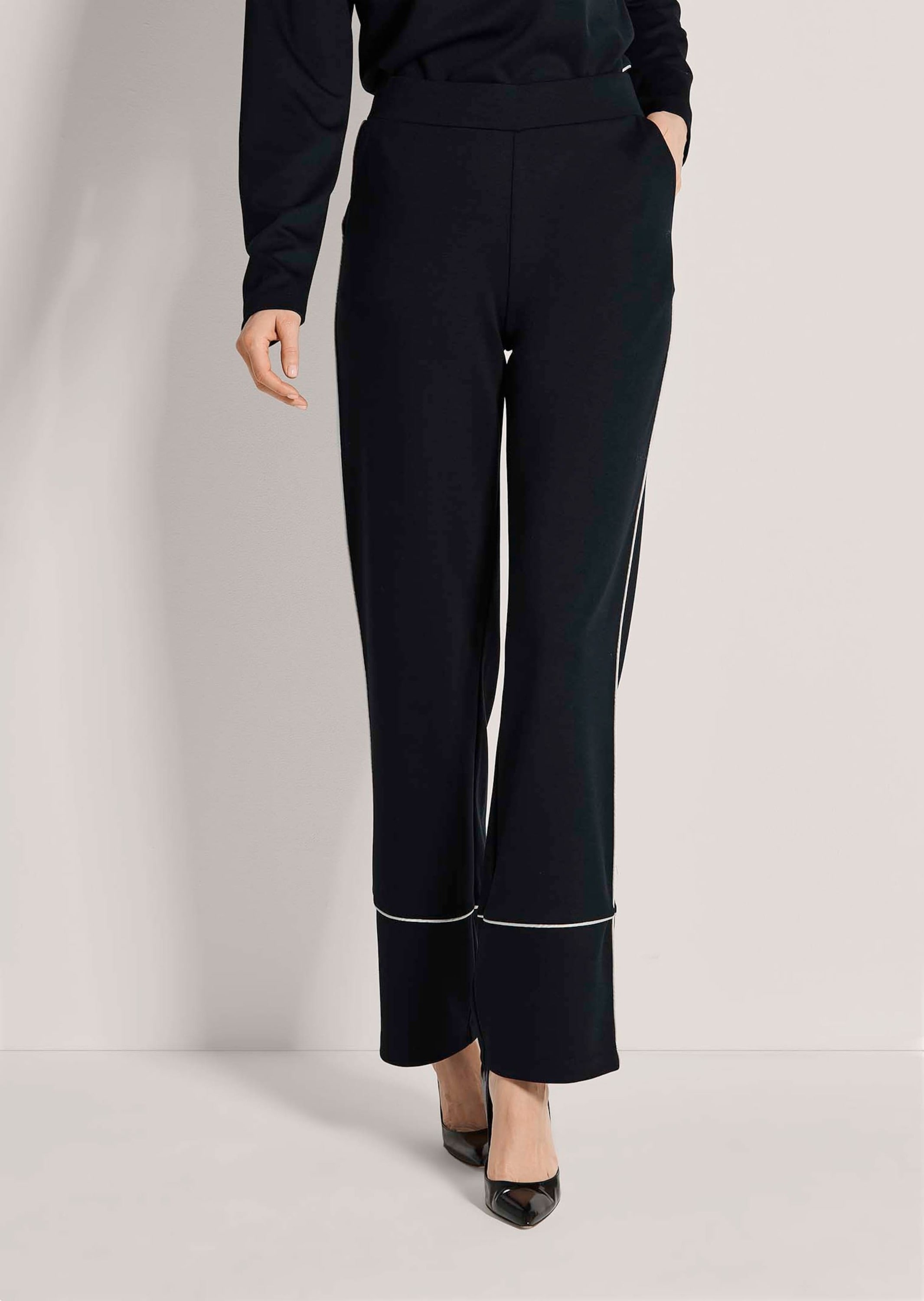 MADELEINE Jerseyhose »Hose Jersey-Schlupfhose mit Zierpaspeln«