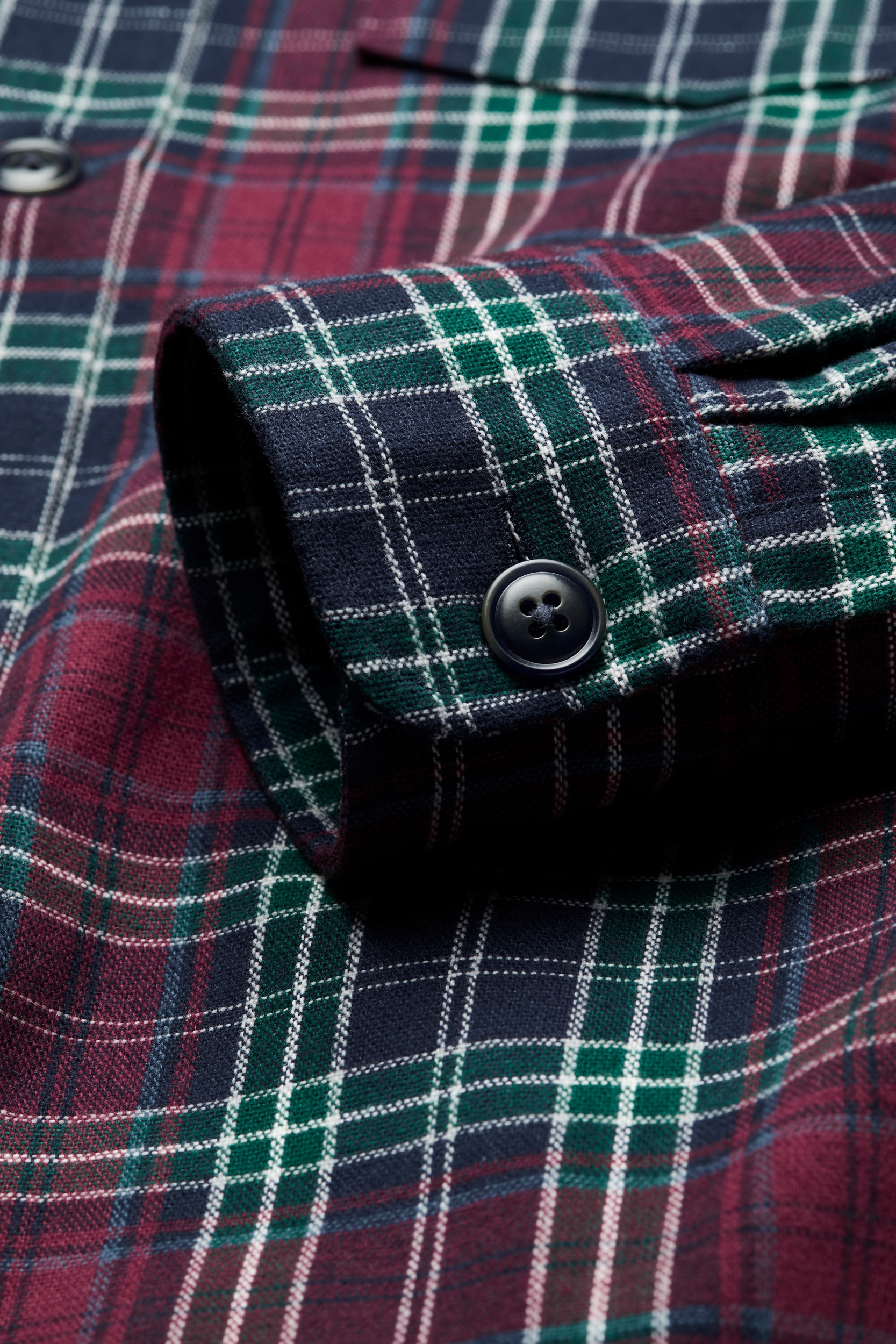 bugatti Langarmhemd »Overshirt« mit Karomuster