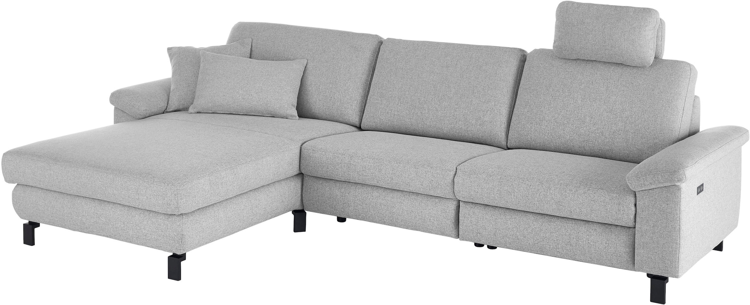 3C Candy Ecksofa »Mainau L-Form«, Relaxfunktion im 1,5-Sitzer, motorische Schlaffunktion in Longchair