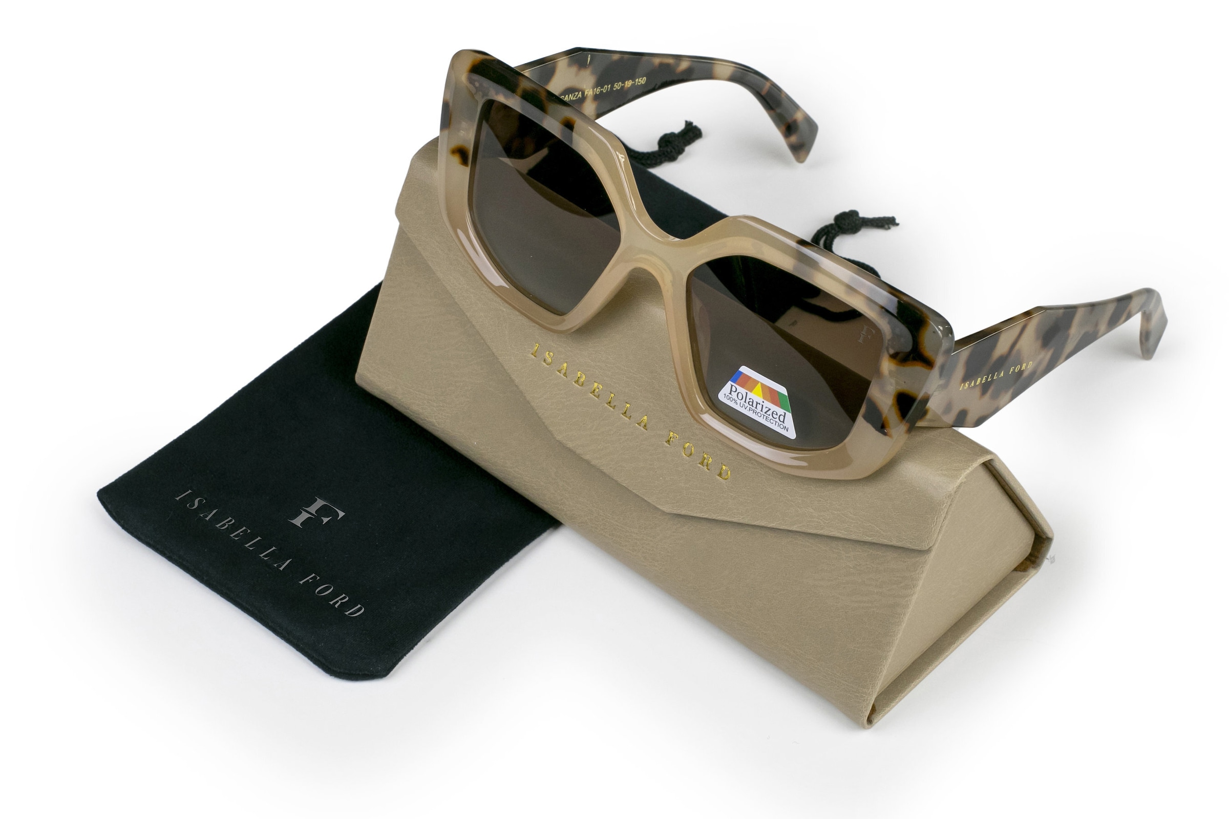 ISABELLA FORD Sonnenbrille »FA16-01« Glas 0,74 mm, polarisierte Gläser, UV400, CAT3.0