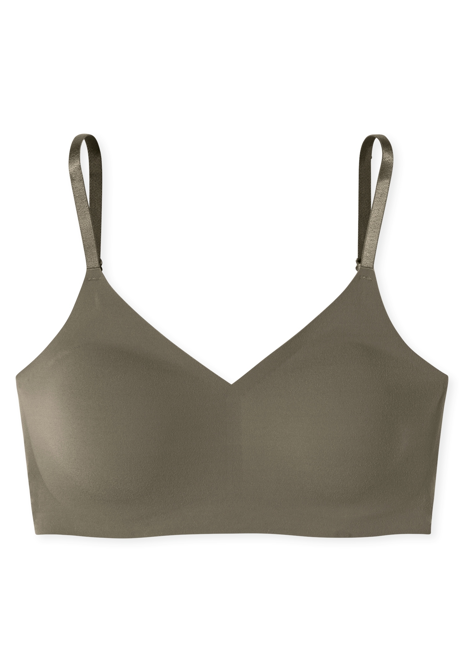 Schiesser Bustier »Invisible Soft«, Mikrofaser, herausnehmbare Pads, V-Ausschnitt, Lasercut-Abschlüsse