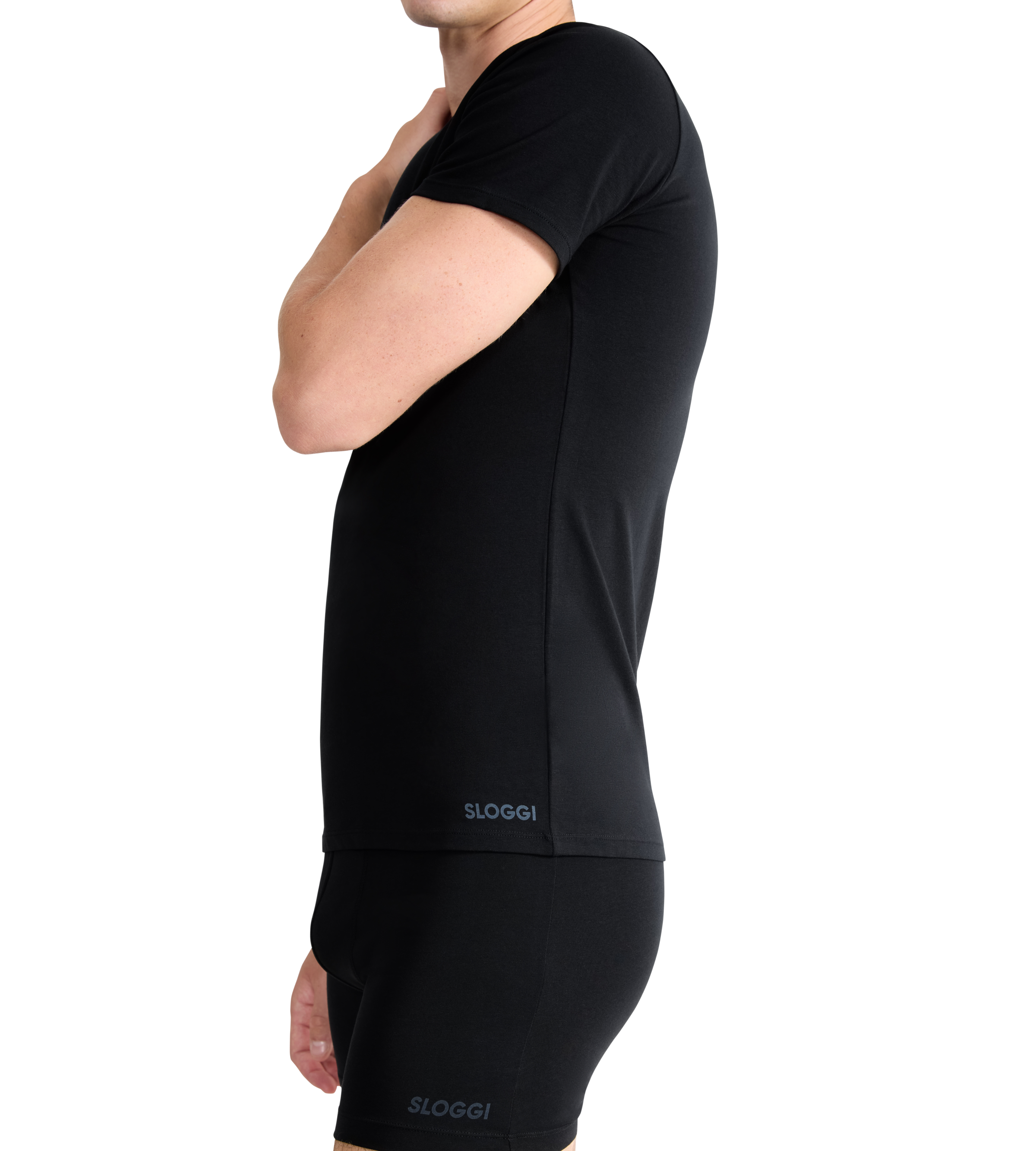 sloggi Unterhemd »men GO ABC 2.0 O-Neck 2P«, (2er Pack), Rundhalsausschnitt, Slim Fit, weich, elastisch