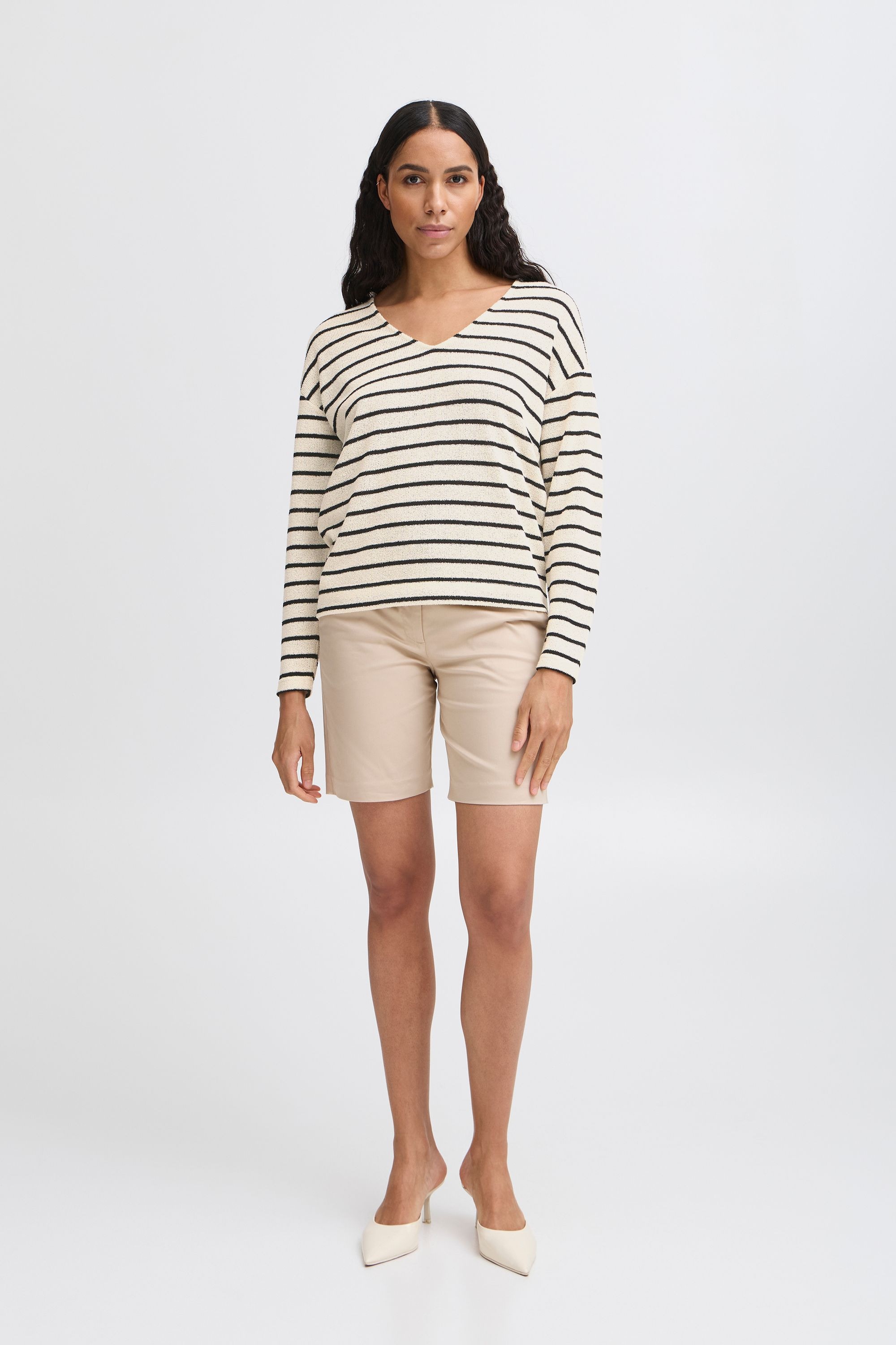 b.young Rundhalspullover »Sweatshirt BYSIF STRIPE«
