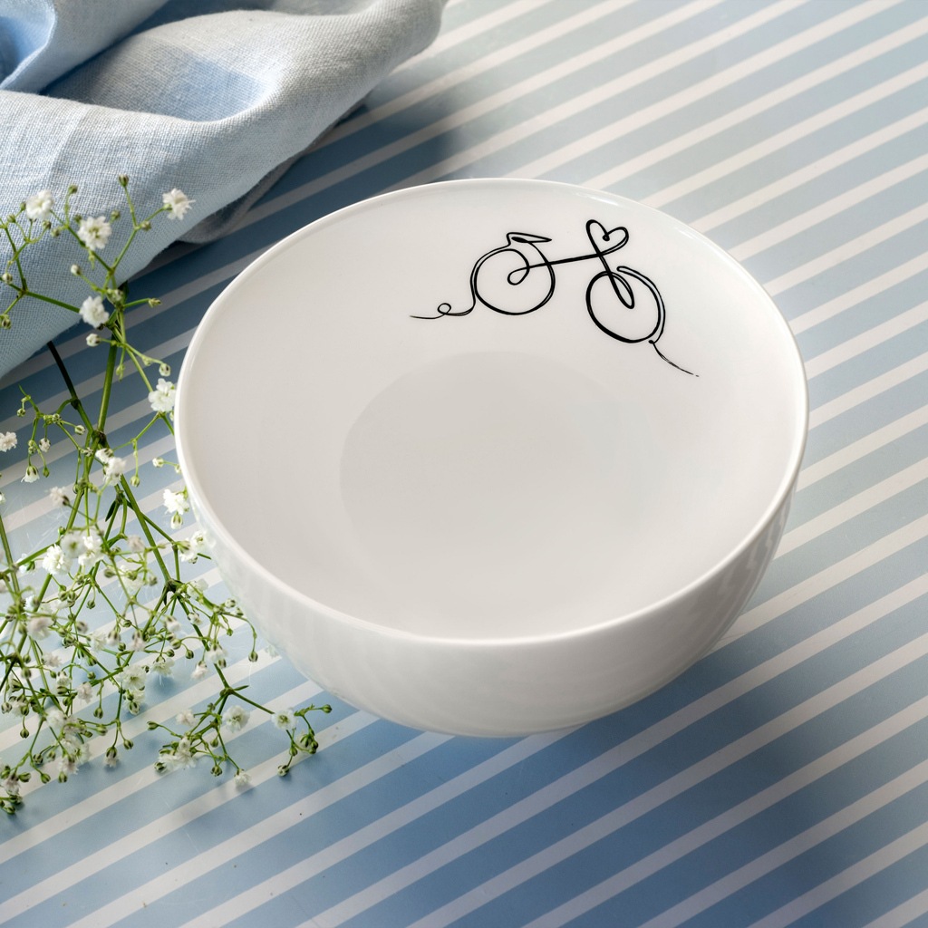 Villeroy & Boch Schale »Bols Statement Lines ø 13,8 cm 4er Set weiß«