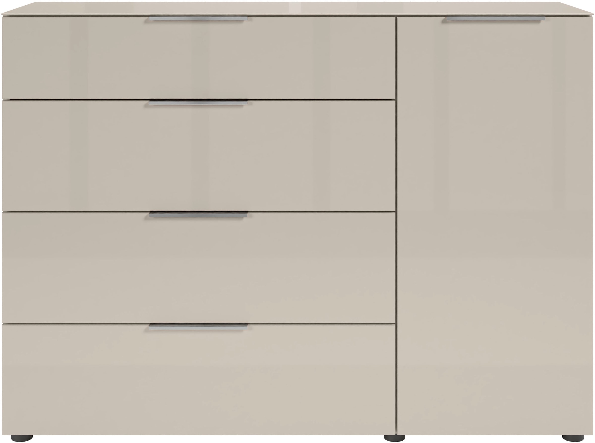 HBZ Kommode »Santorin, BxHxT 135x99x40 cm«, (1 St.), Breite 135cm, Softclose für Türen und Schubkästen, Melaminbeschichtung