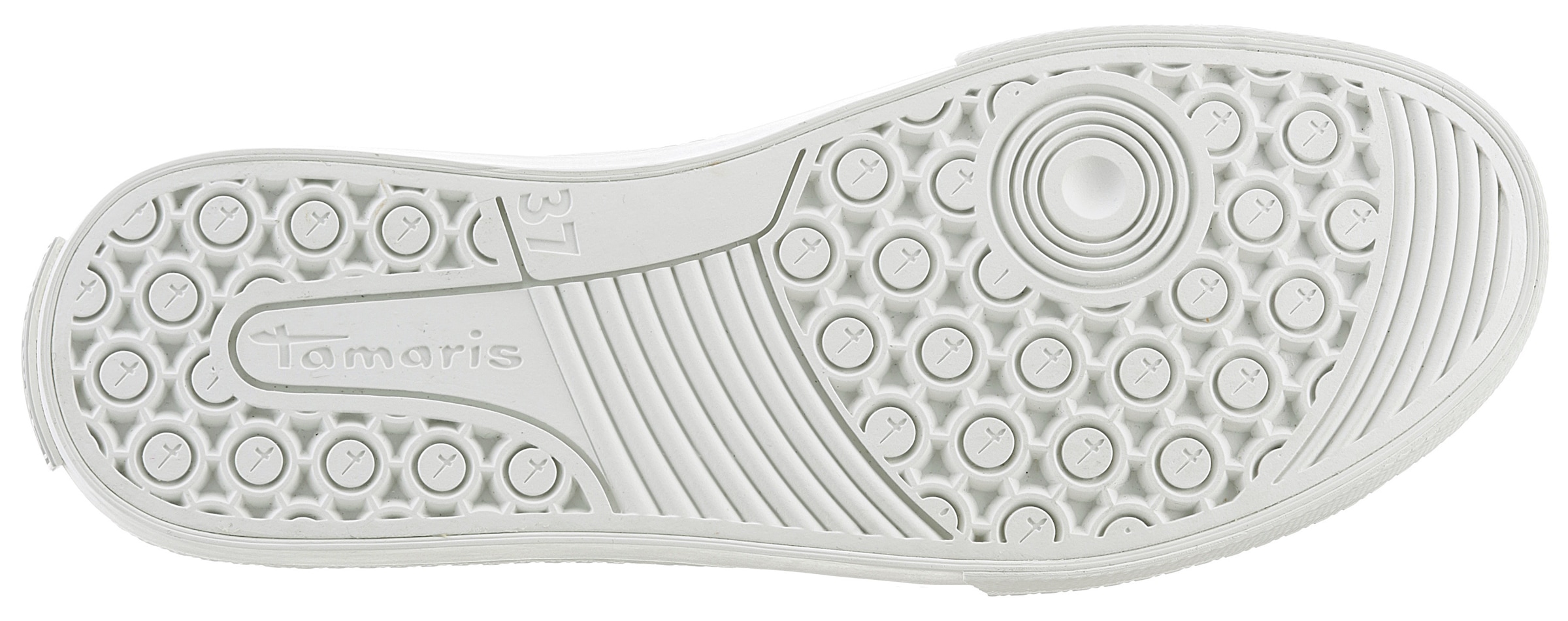 Tamaris Plateausneaker, Freizeitschuh, Halbschuh, Schnürschuh mit Logo an der Ferse