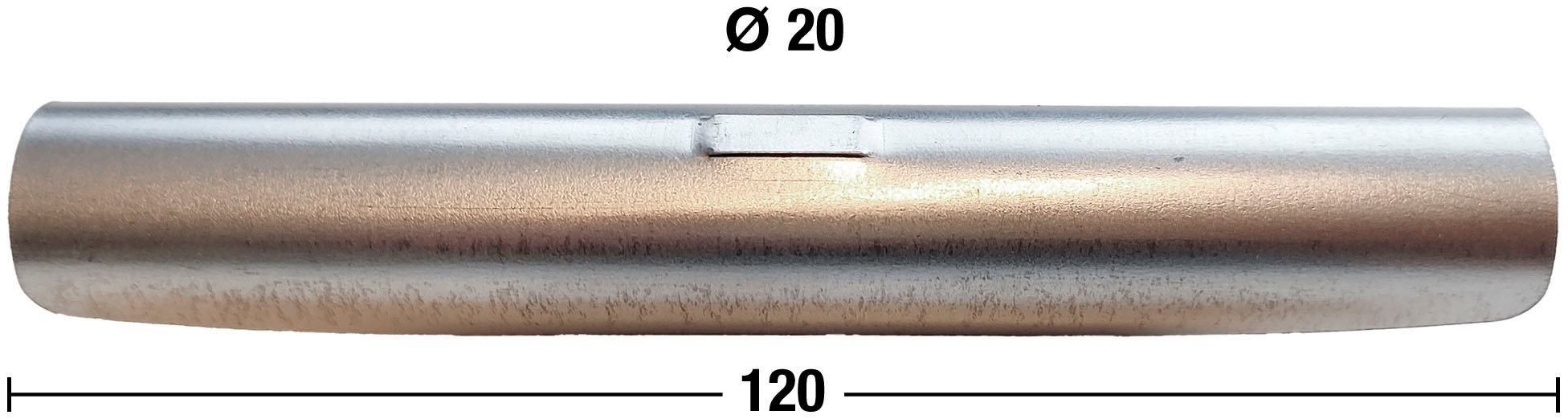 GARESA Stangenverbinder »Rundrohr 20mm«, (1 St.), Silberfarben