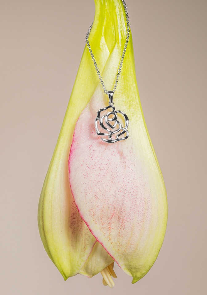 Amor Kette mit Anhänger »Rose, 2034105«