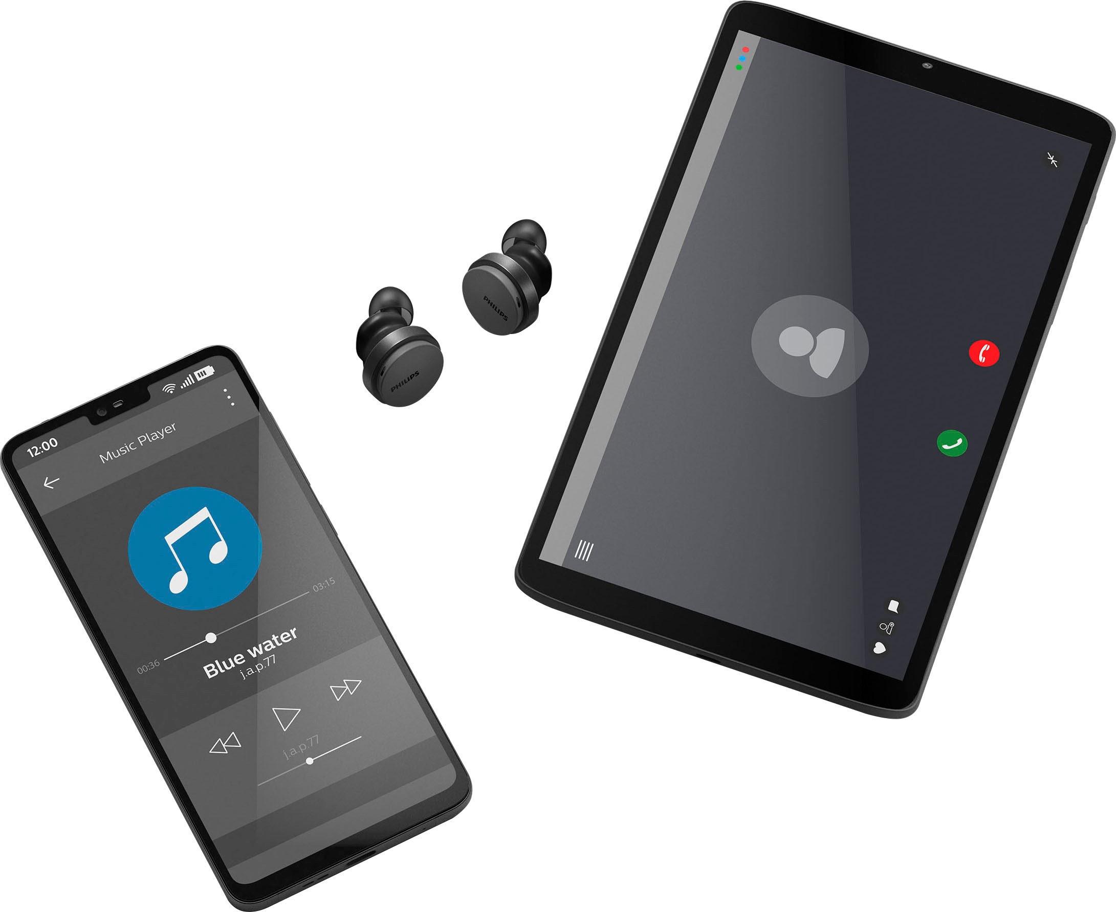 Philips wireless In-Ear-Kopfhörer »TAT8506«, A2DP Bluetooth-AVRCP Bluetooth-HFP, integrierte Steuerung für Anrufe und Musik-Noise-Cancelling Pro-True Wireless