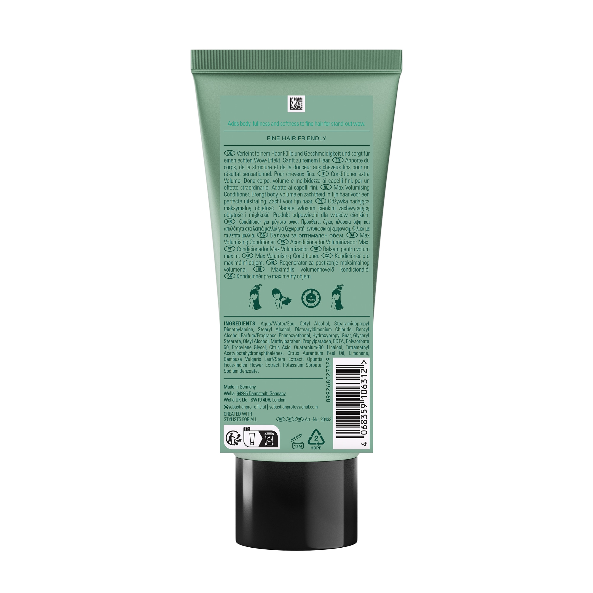 Sebastian Professional Haarspülung »Volupt Conditioner« für geschädigtes, glanzloses, trockenes und widerspenstiges Haar