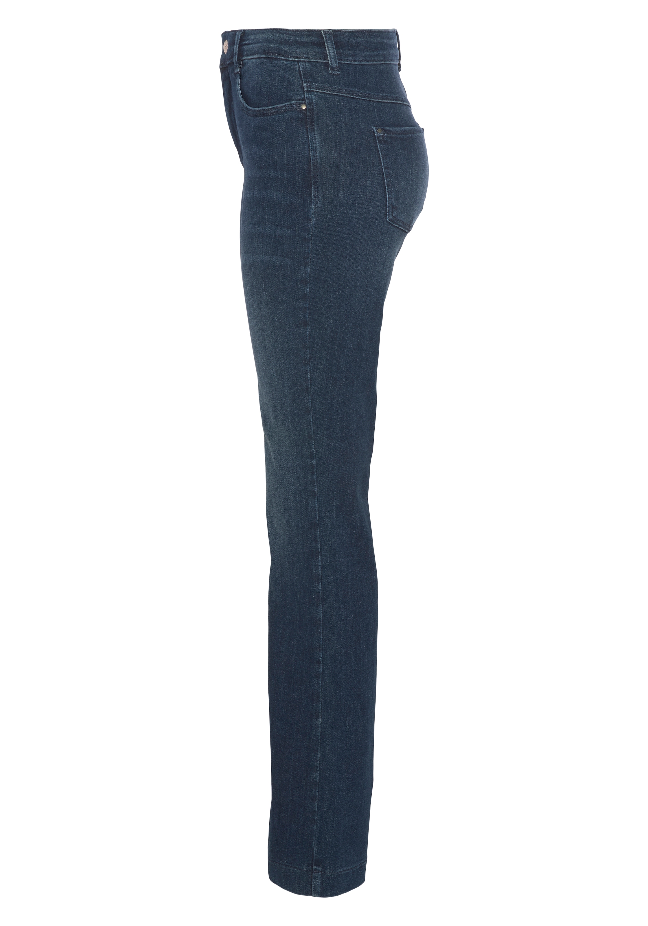 Bein geschnitten mit leicht ♕ MAC Bootcut-Jeans bei Gerade ausgestelltem »Dream-Boot«,