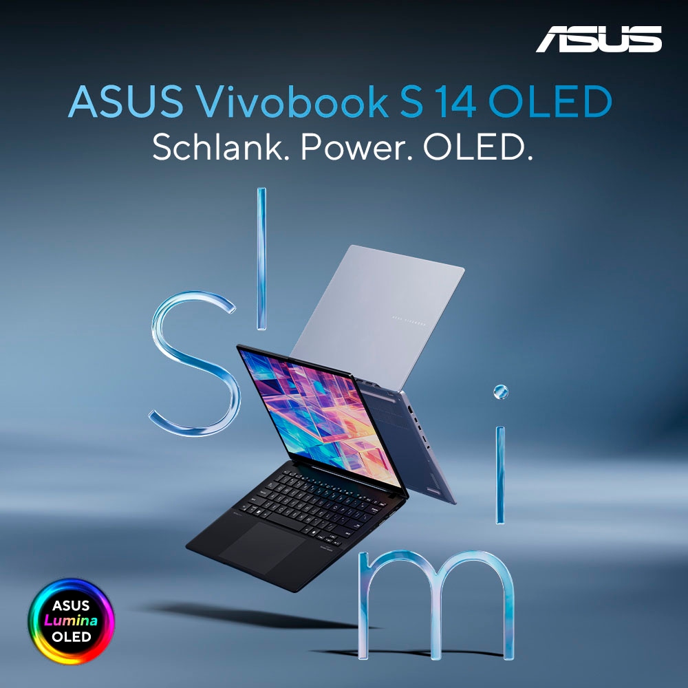 Asus Notebook »VivoBook S 14 OLED S5406MA-PP018W«, 35,56 cm, / 14 Zoll, Intel, Core Ultra 5, ARC, 512 GB SSD