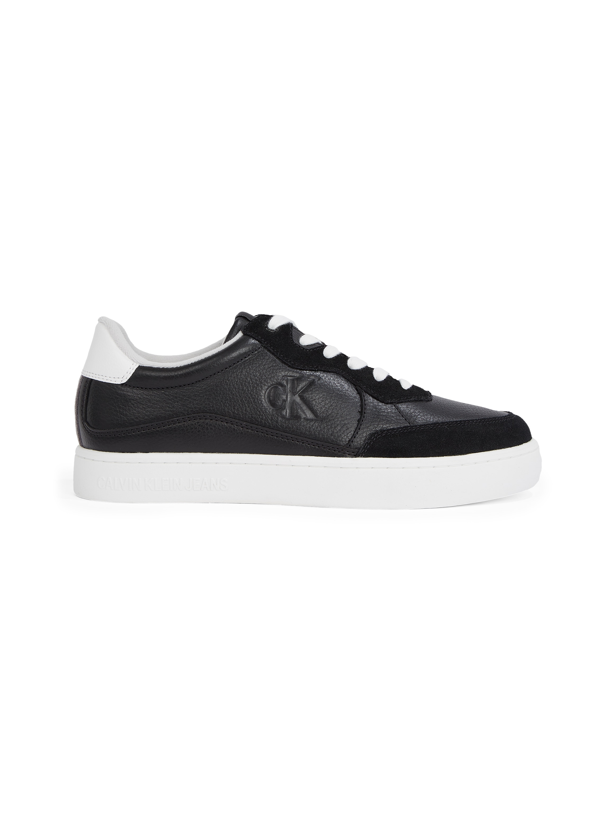 Calvin Klein Jeans Plateausneaker »CLASSIC CUPSOLE MG WMM«, Freizeitschuh, Halbschuh, Schnürschuh mit seitlichem CK-Logo
