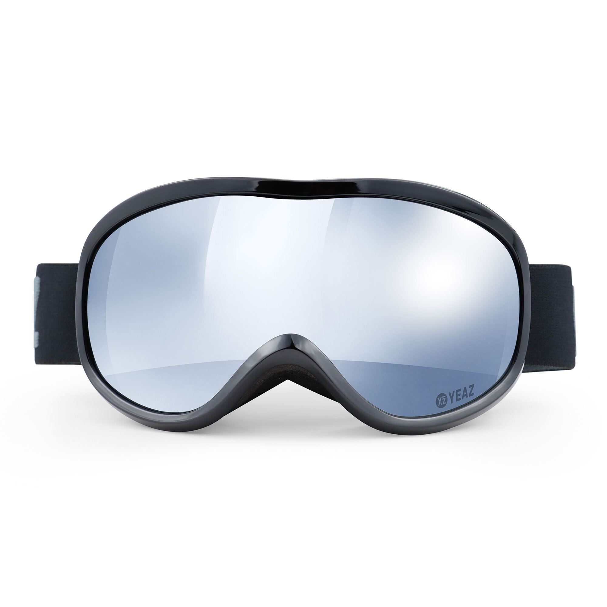 YEAZ Snowboardbrille »Ski- und Snowboard-Brille silber/schwarz STEEZE«